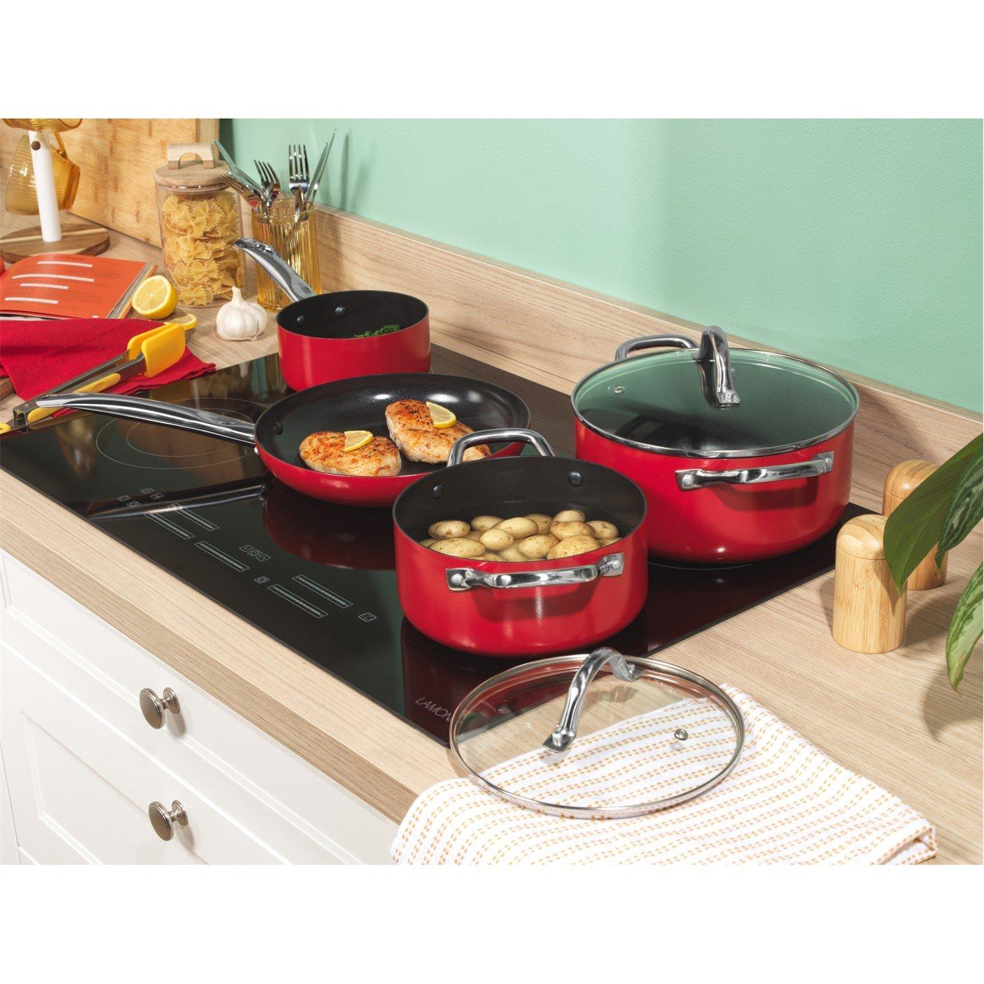 Red - Russell Hobbs - 28cm Riv Frypan 00 - 3