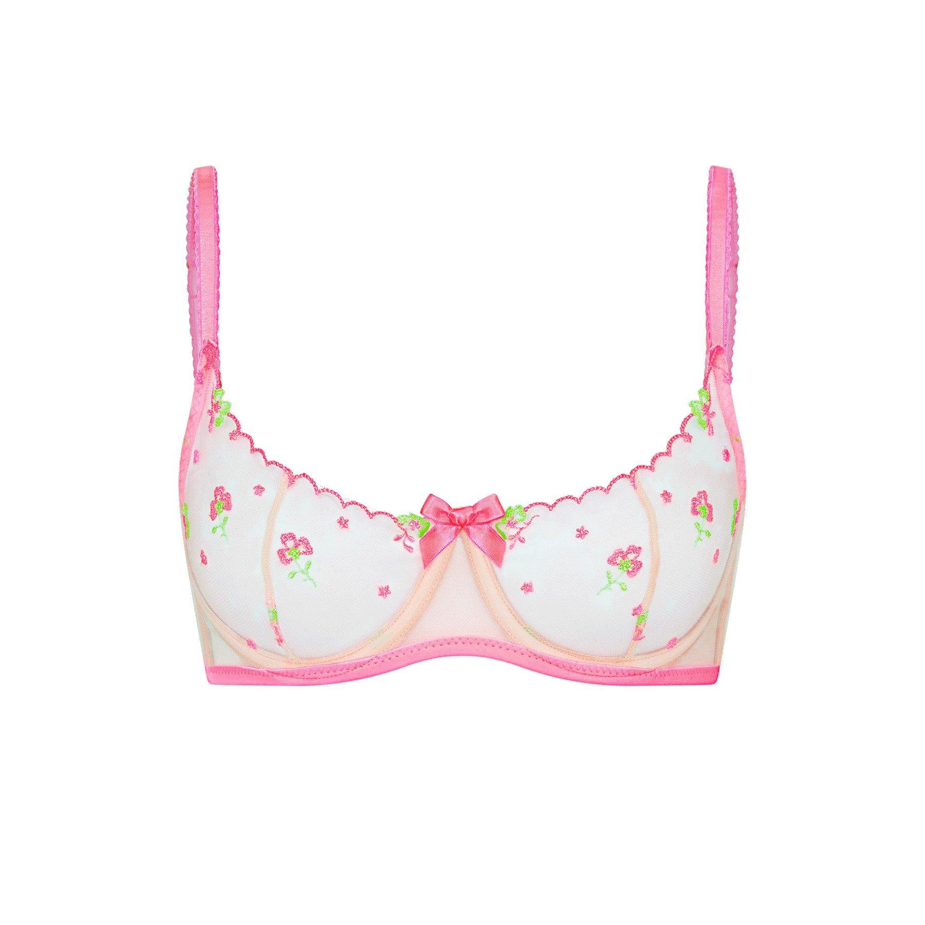 Pink/Green - Agent Provocateur - WILLOWE Full Cup Underwired Bra - 3