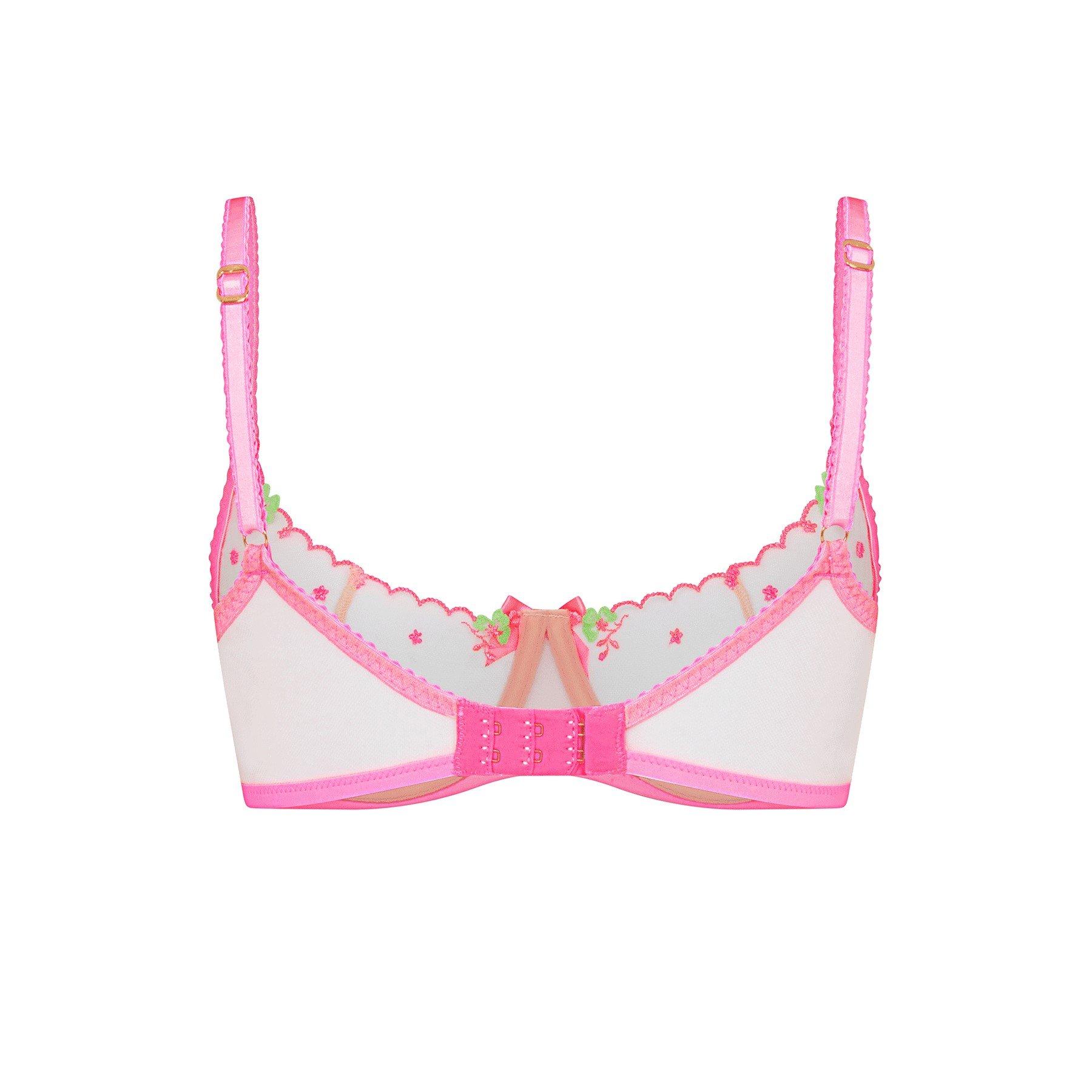 Pink/Green - Agent Provocateur - WILLOWE Full Cup Underwired Bra - 4