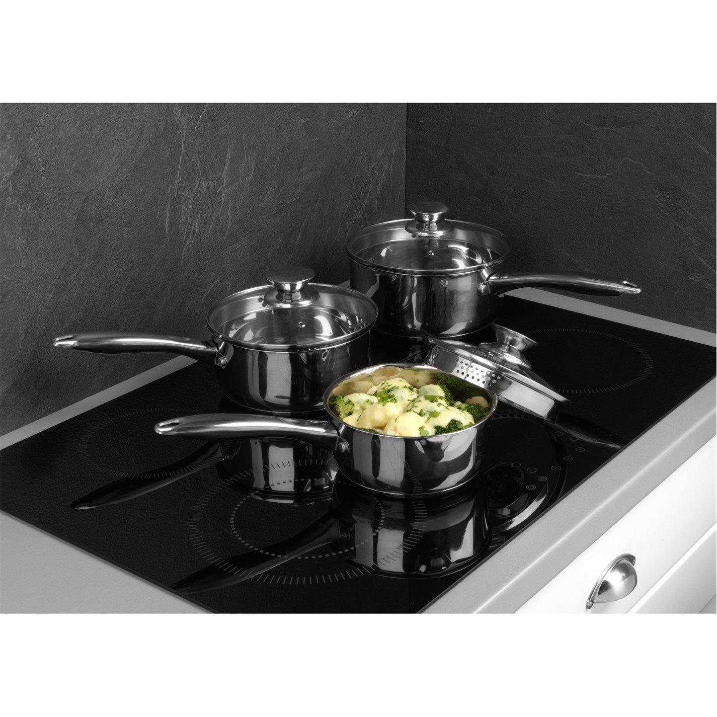 Silver - Russell Hobbs - 3pc Classic Pan Set - 7