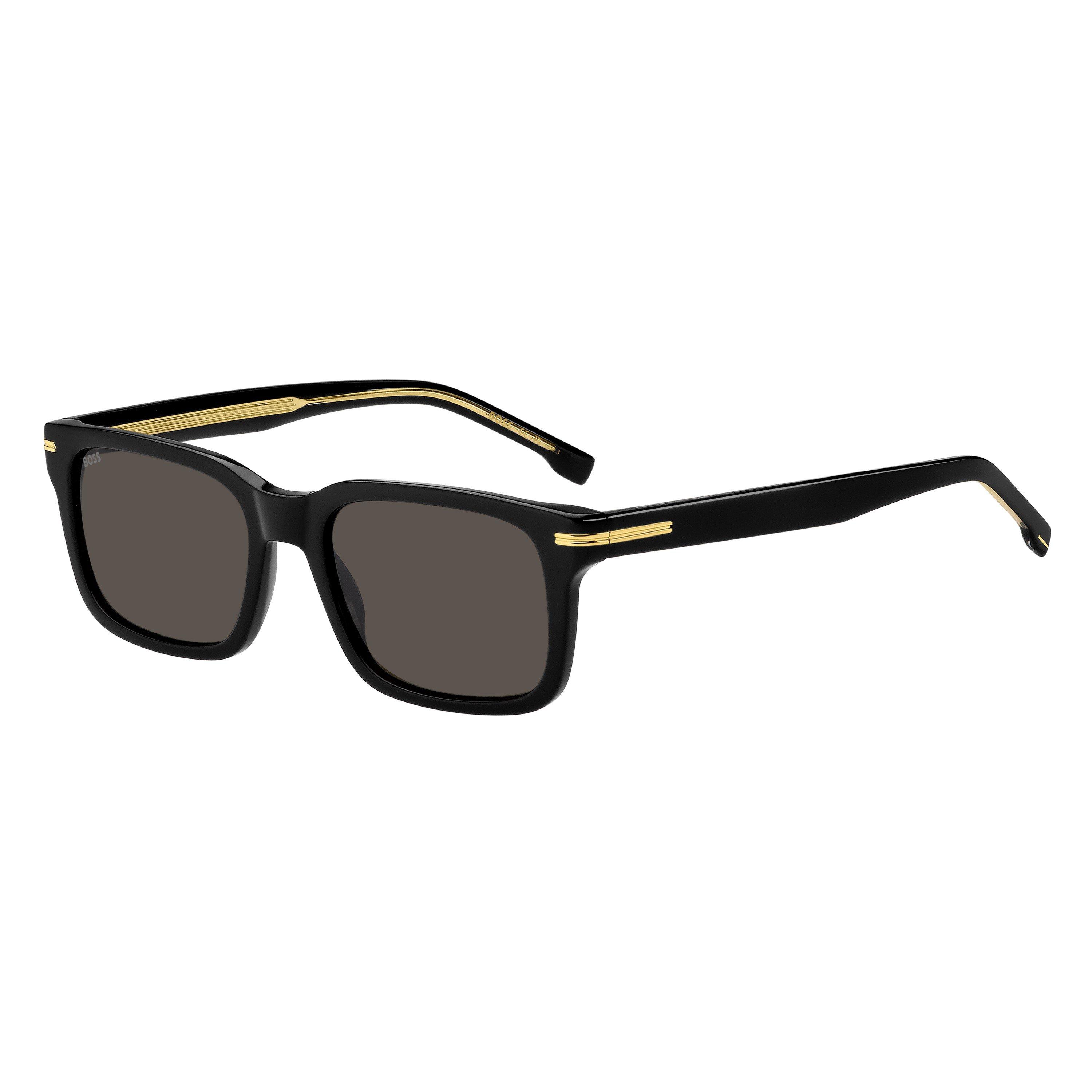 Boss Men's Rectangle Sunglasses - Black