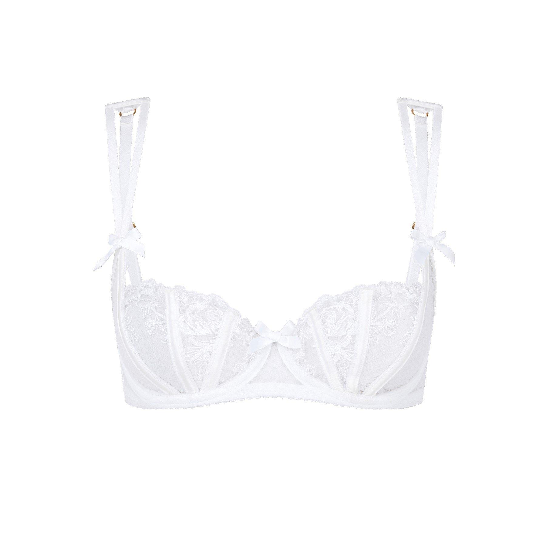 White - Agent Provocateur - ROSIA Balconette Underwired Bra - 1