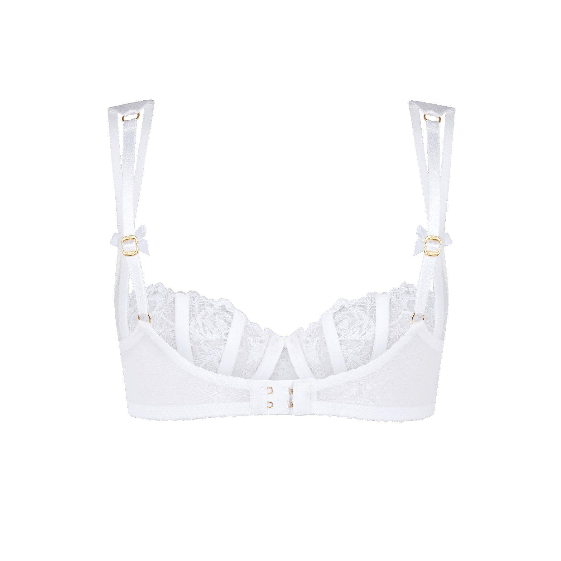 White - Agent Provocateur - ROSIA Balconette Underwired Bra - 10