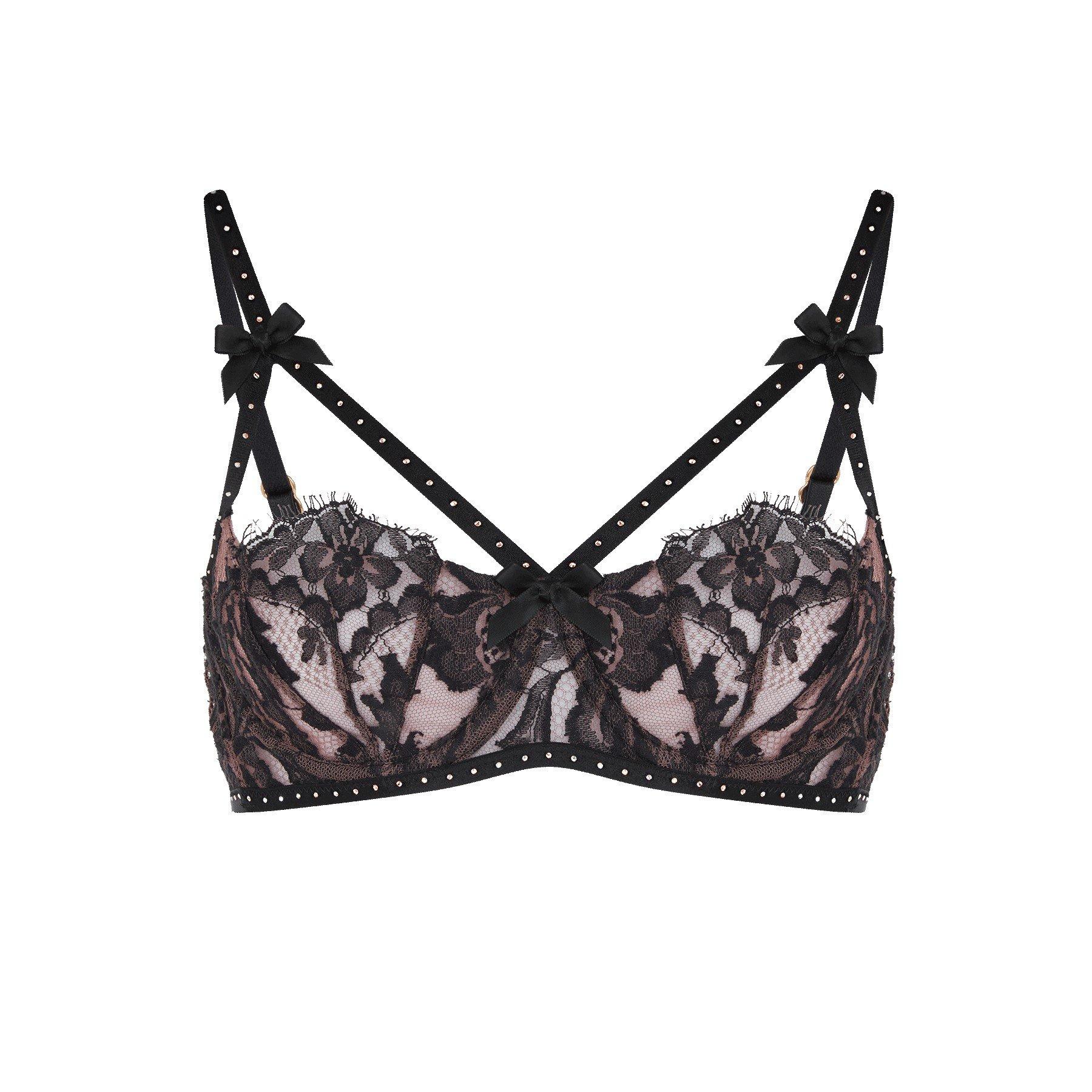 Mink/Black - Agent Provocateur - TEMPTRESSA High Apex Underwired Bra - 3