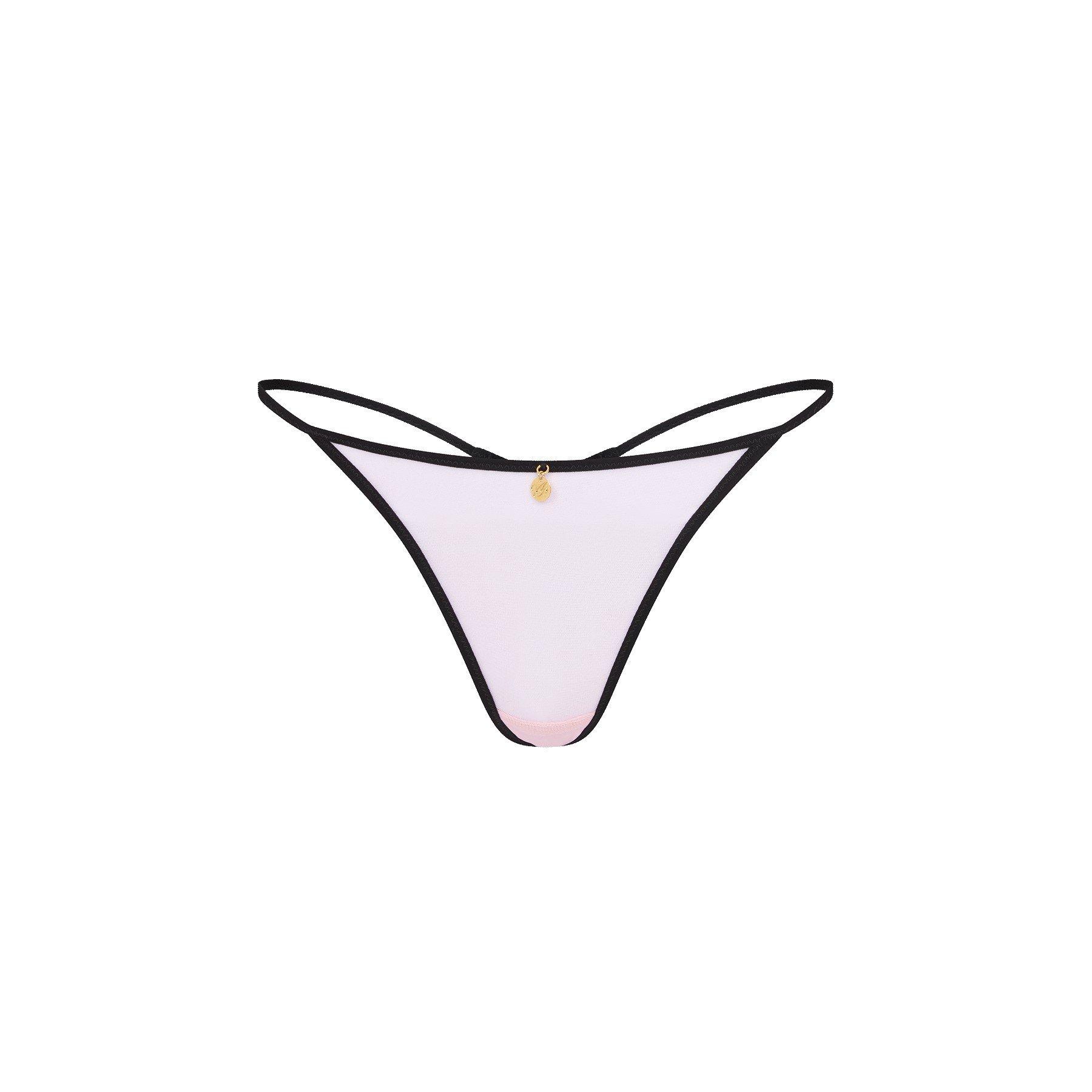 Baby Pink/Black - Agent Provocateur - AP ASAP Thong - 3