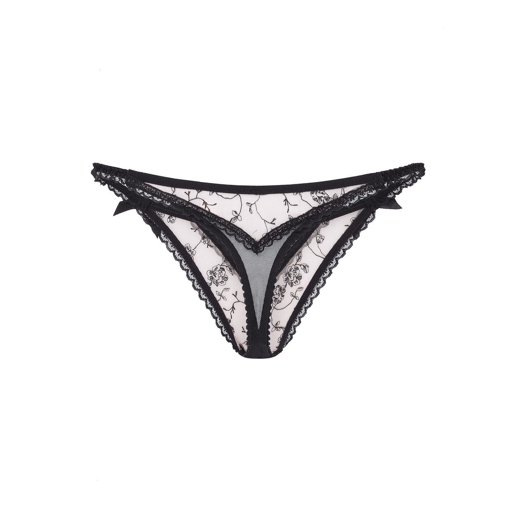 Baby Pink/Black - Agent Provocateur - ROSALEEN Thong - 4
