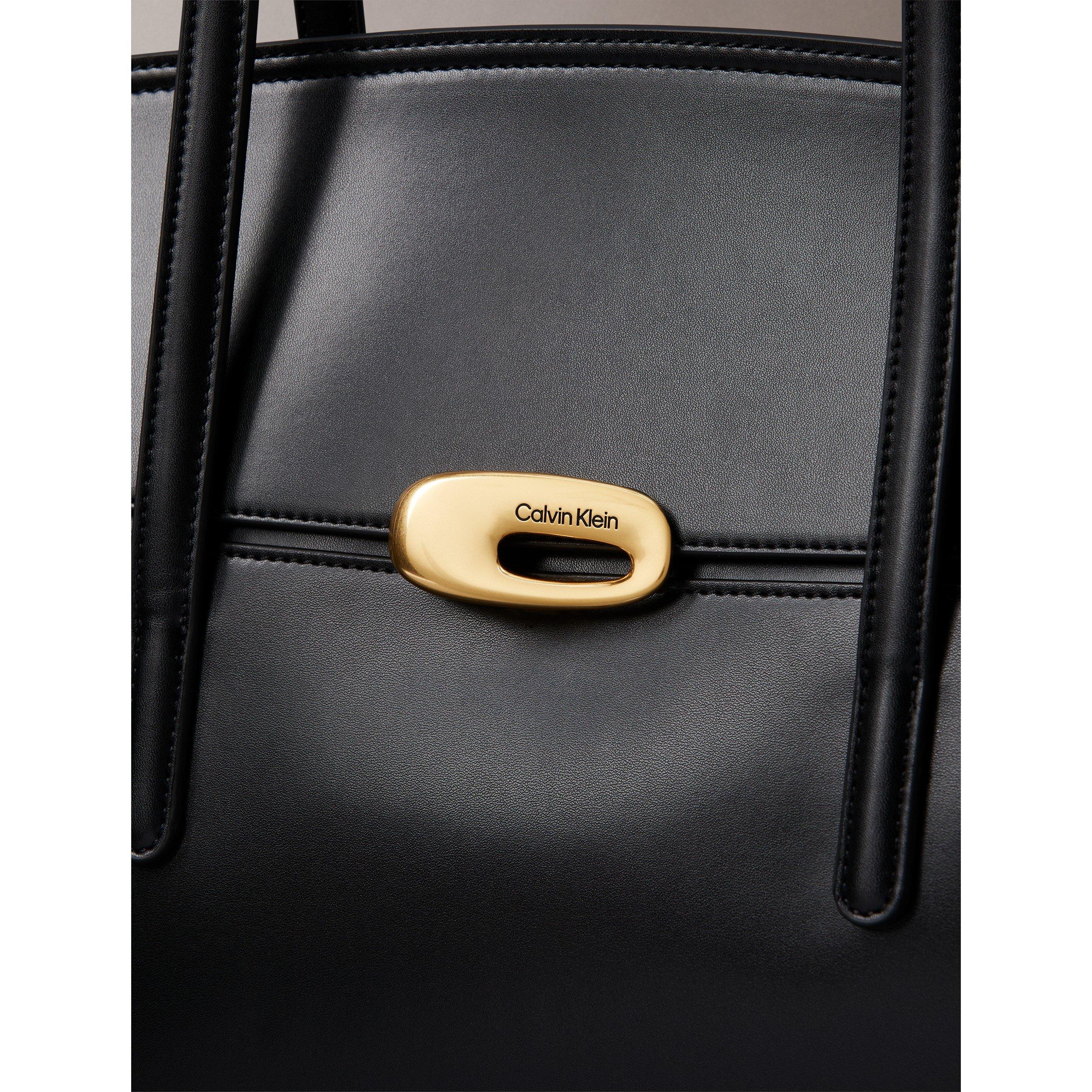 Black - Calvin Klein - Women's Heavyweight Tote Bags - 4