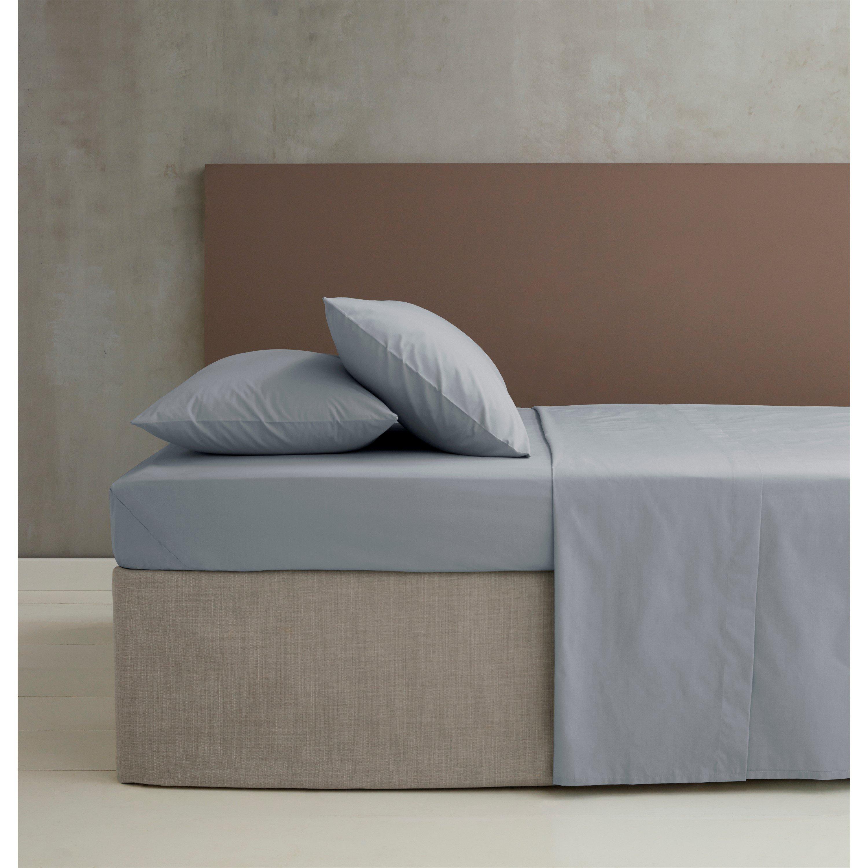 Catherine Lansfield Easy Iron Percale Combed Extra Deep King Fitted Sheet Grey - Image 7