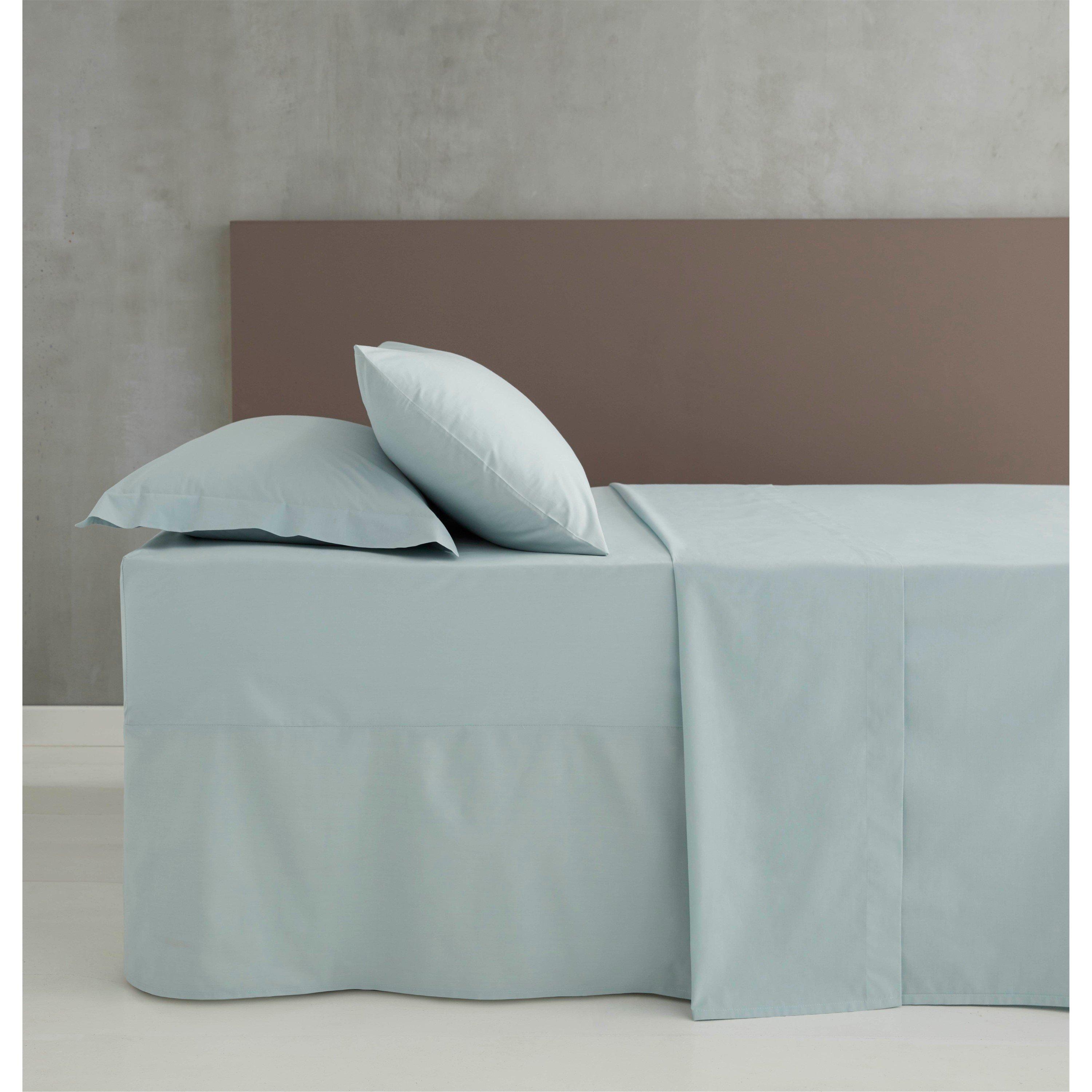 Catherine Lansfield Blue Easy Iron Percale Combed Extra Deep Fitted Sheet in Size Double, Sports Direct - Image 3
