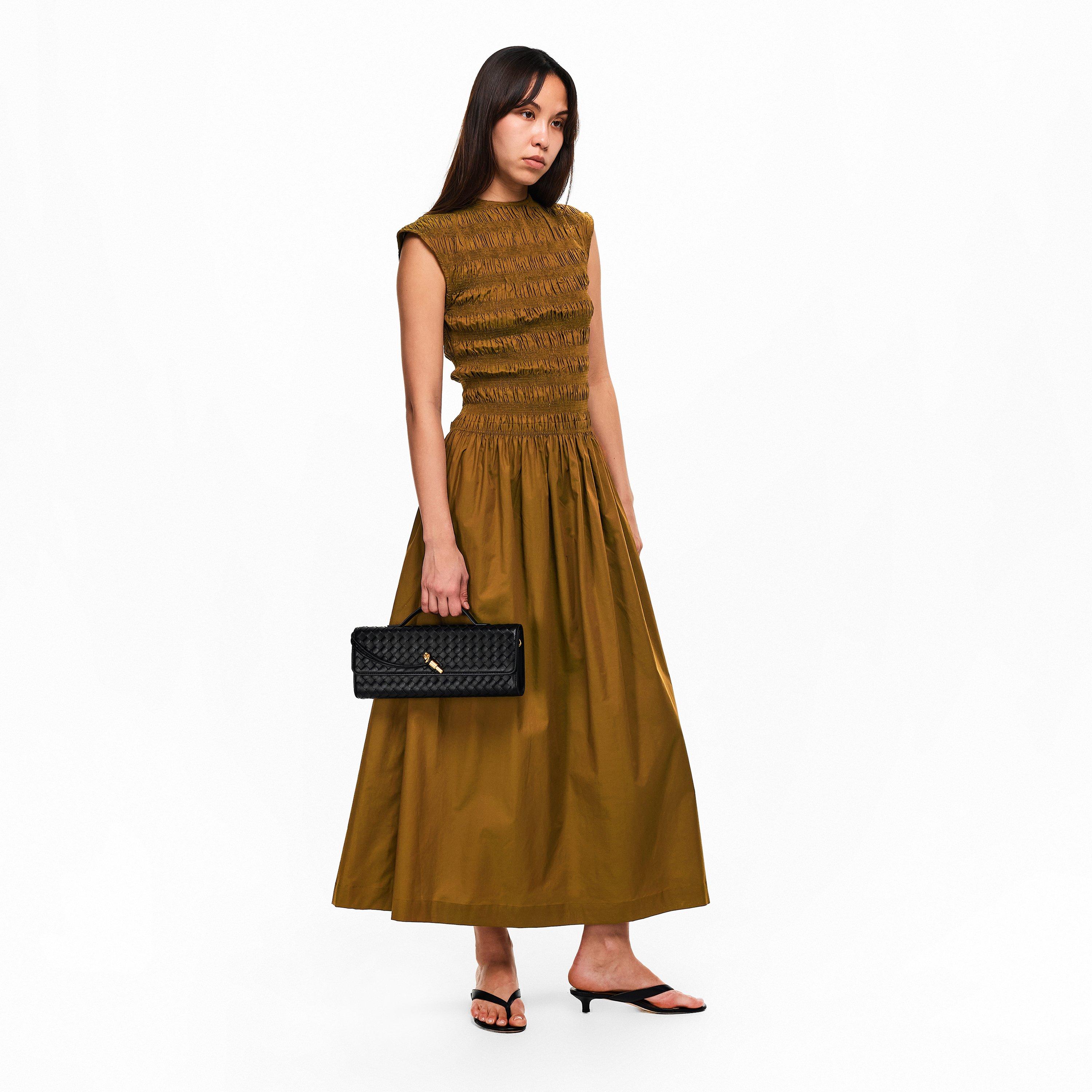 Black - Wheres That From - Wheres Envelope Style Woven Clutch Bag - 5