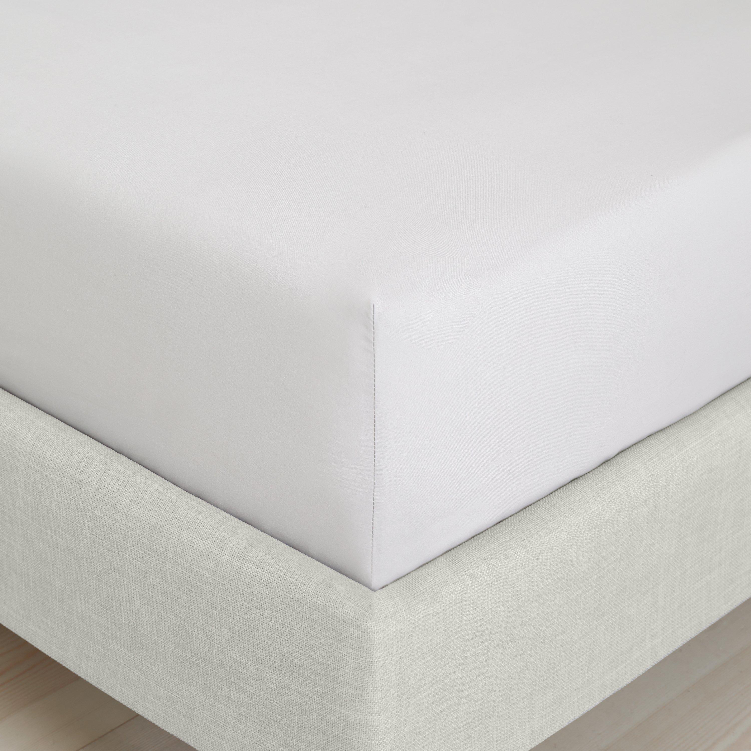 Bianca  200Tc Cotton Percale Extra Deep Fitted Sheet - Grey - King