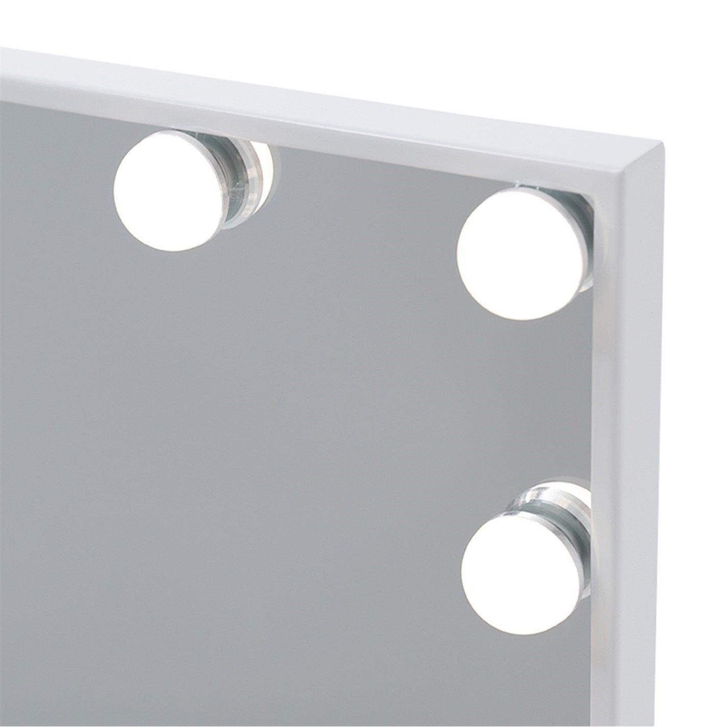 White - Kabinet UK - Makeup Vanity Hollywood Mirror with LED Lights - 5