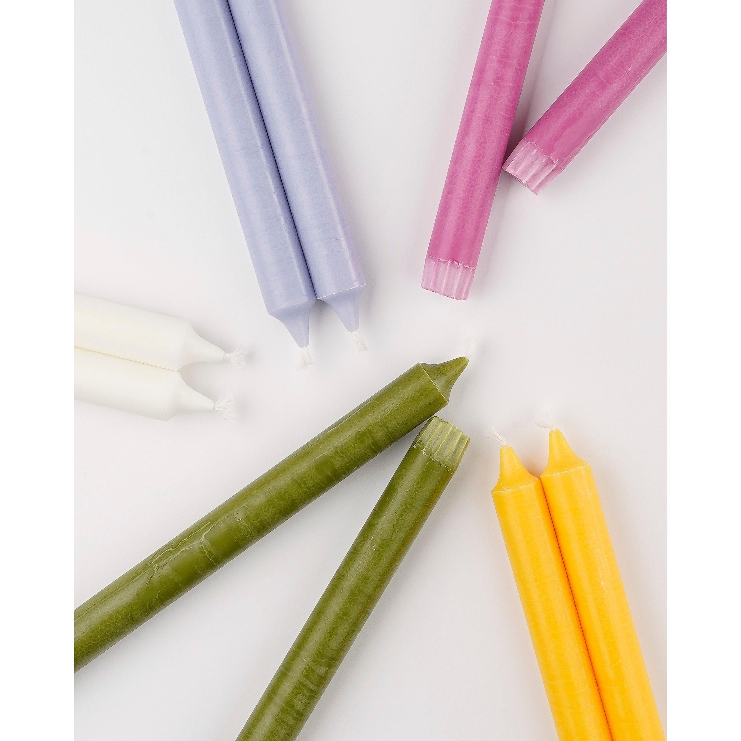 White - Mica - candle stearin 6 pieces - 3