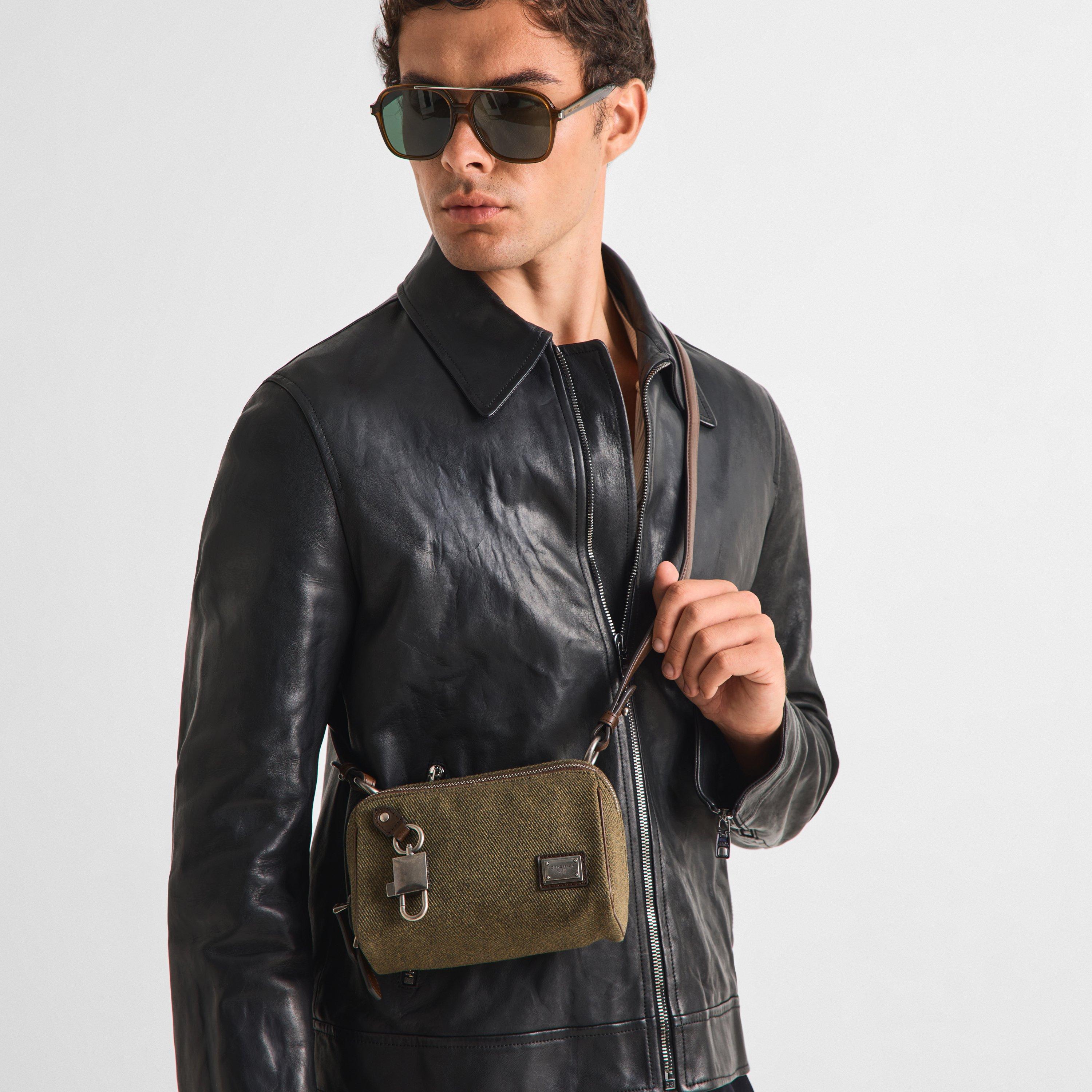 Green/Brown - Dolce and Gabbana - Men's Cross Body Bag - 3