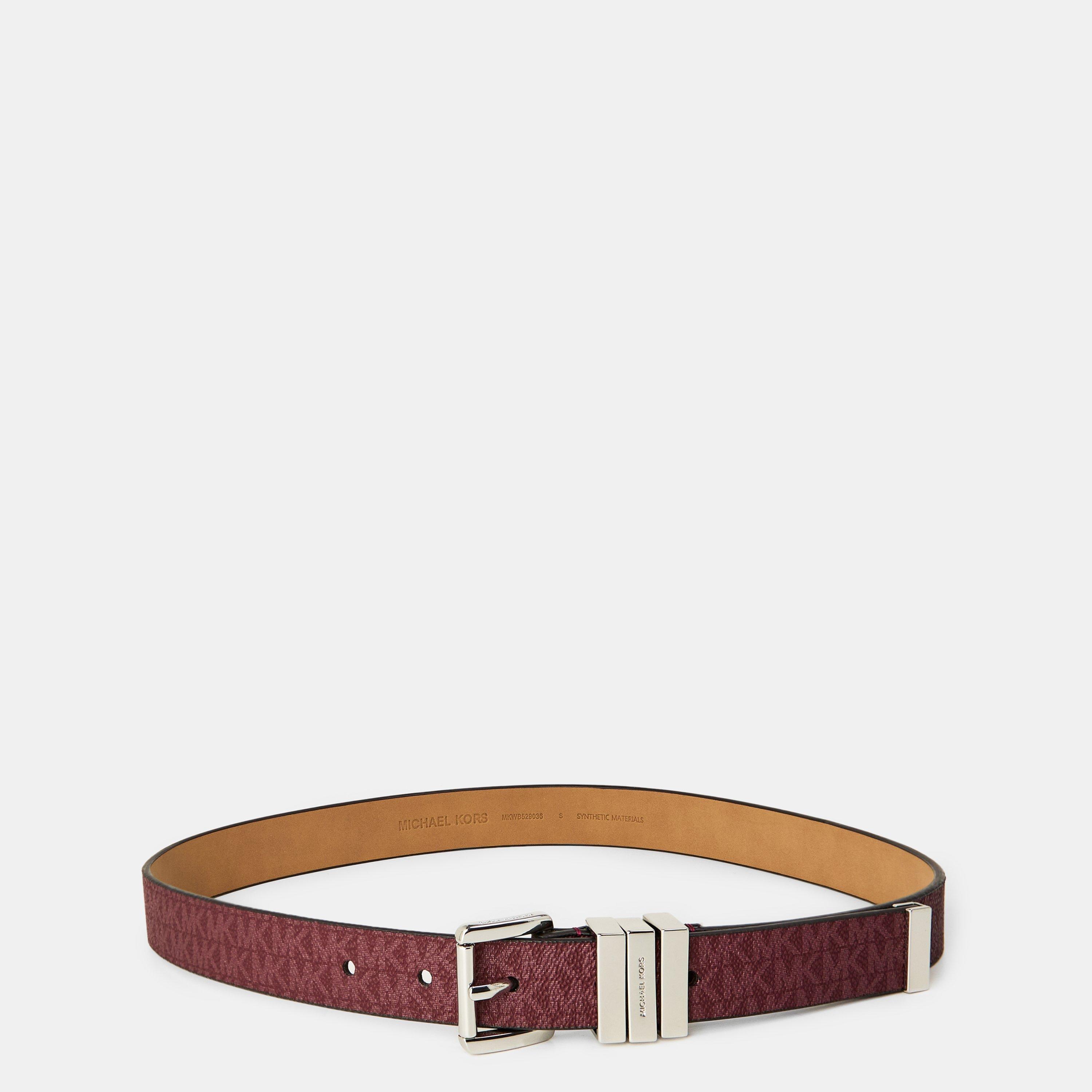 OXBLOOD - MICHAEL Michael Kors - Women's Leather Belt - 1
