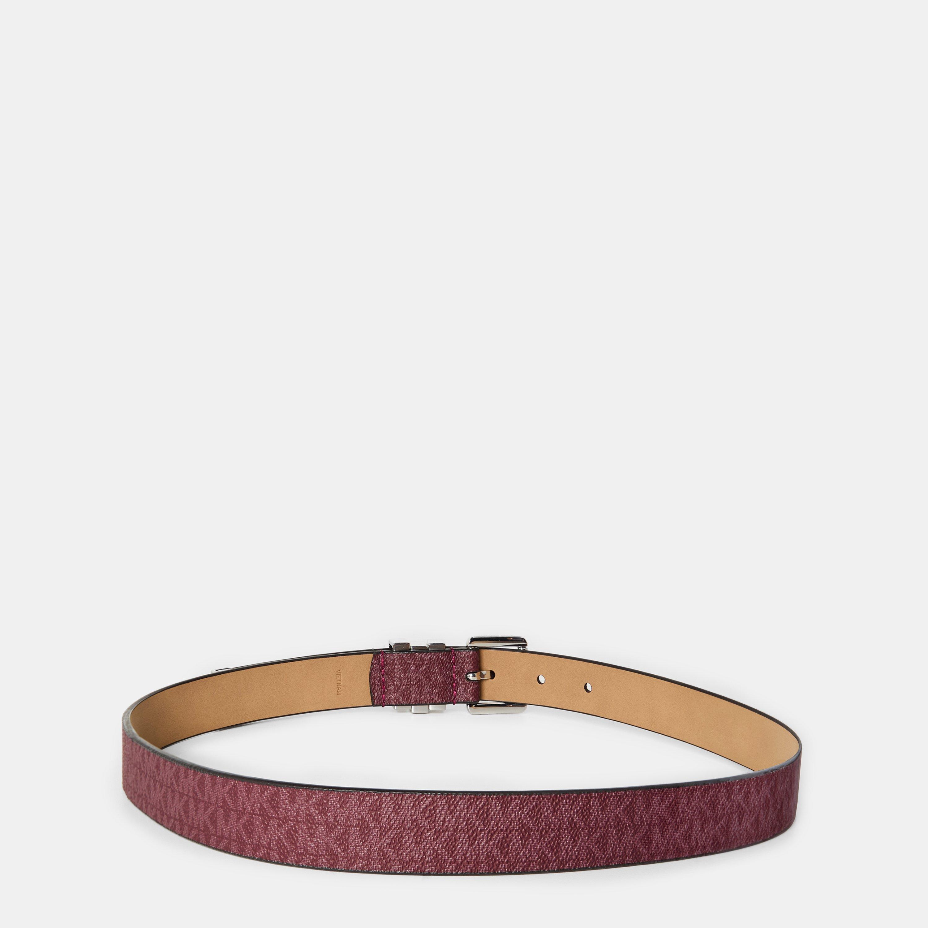 OXBLOOD - MICHAEL Michael Kors - Women's Leather Belt - 2