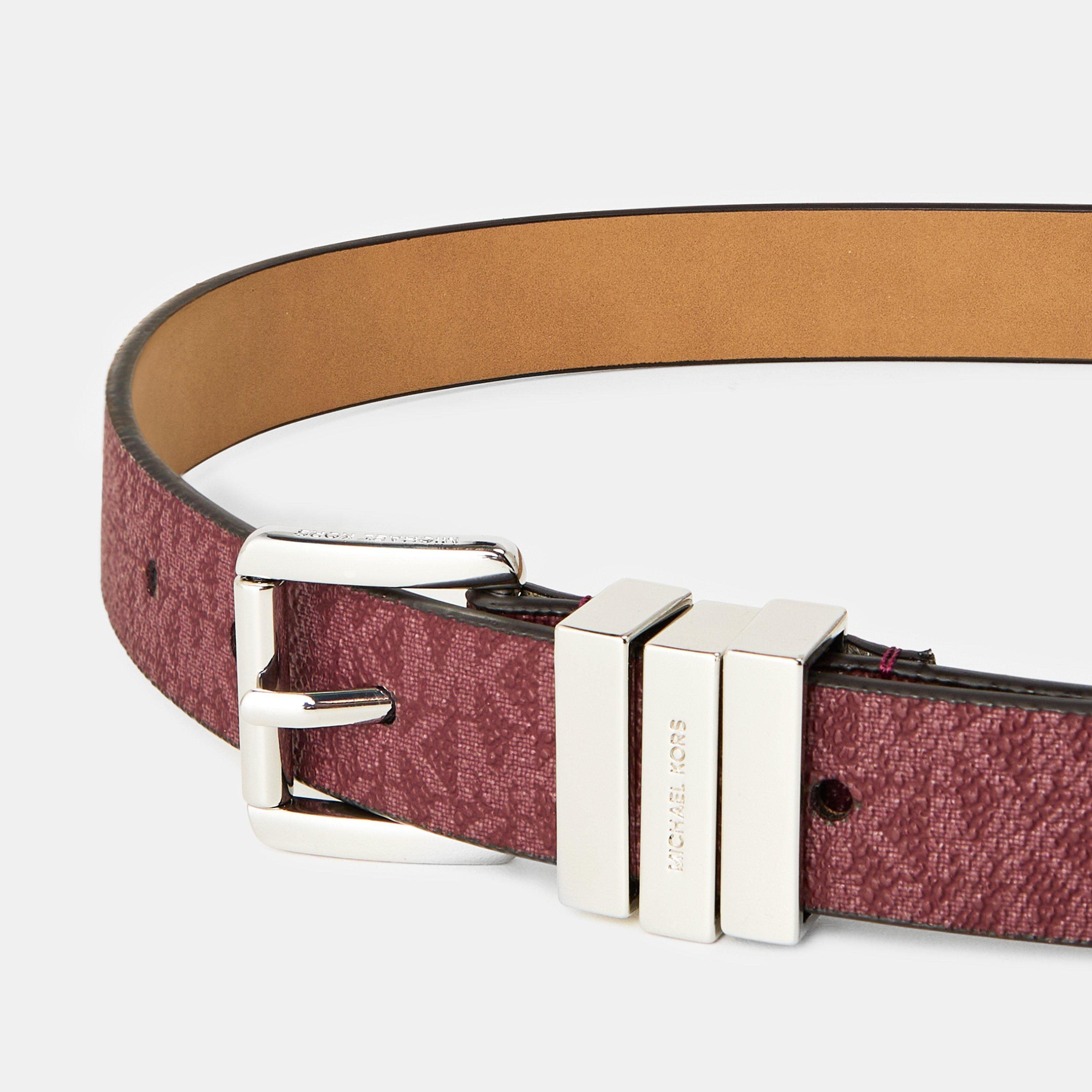 OXBLOOD - MICHAEL Michael Kors - Women's Leather Belt - 4
