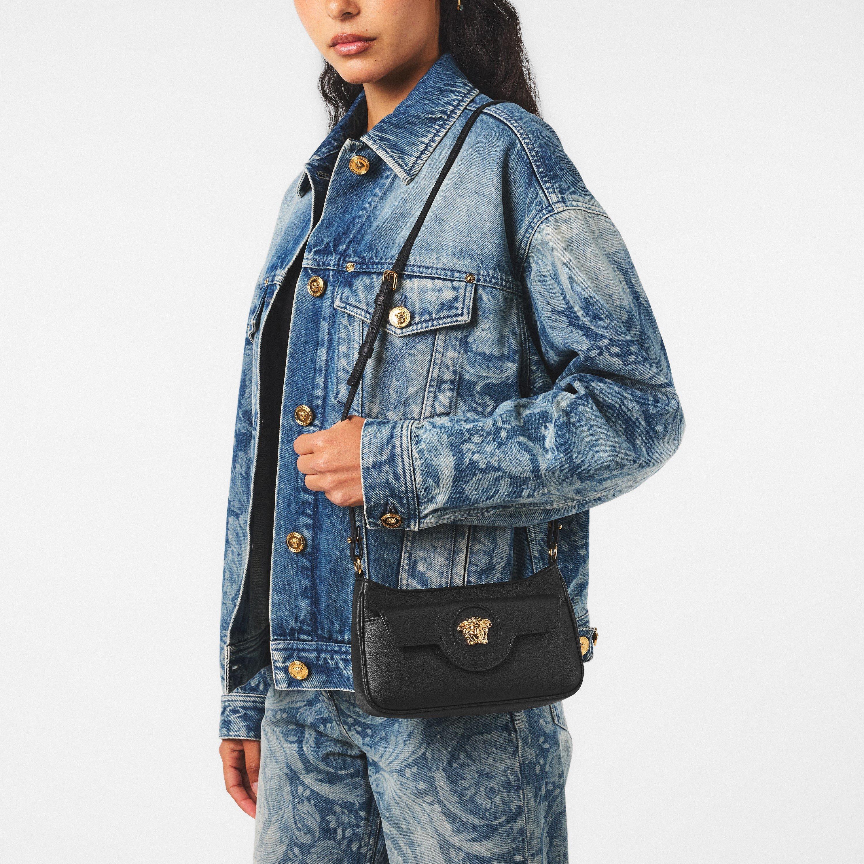 Black/Gold - Versace - Women's Crossbody Bag - 3