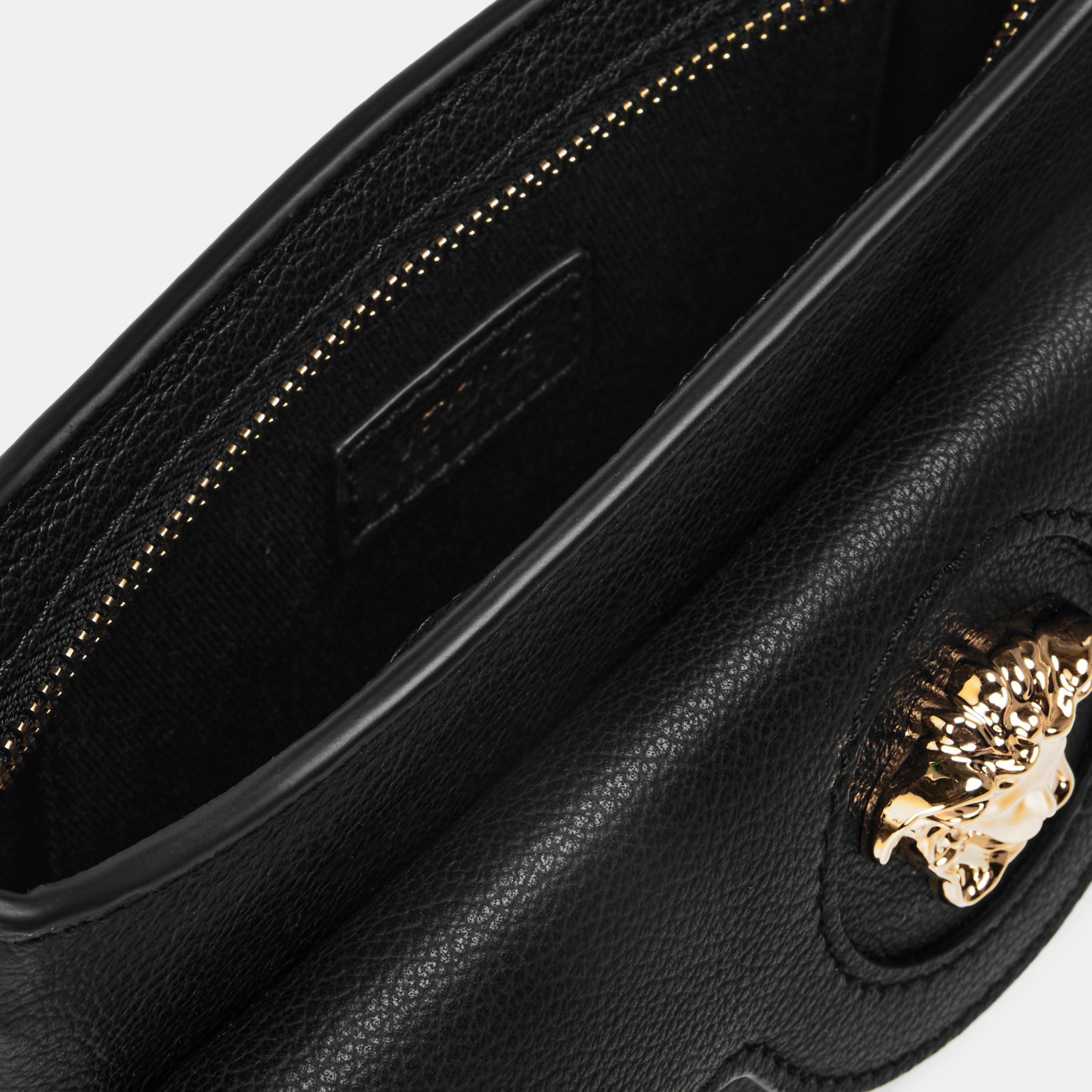 Black/Gold - Versace - Women's Crossbody Bag - 5