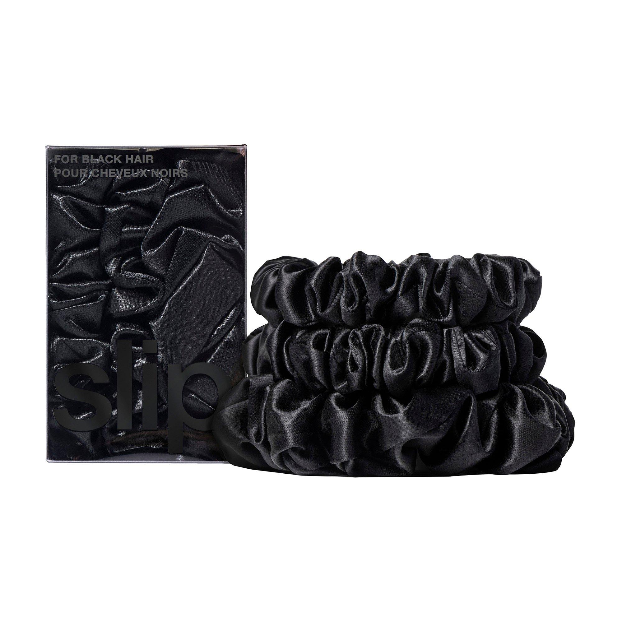 black - Slip - Back to Basics Scrunchie Set - 1