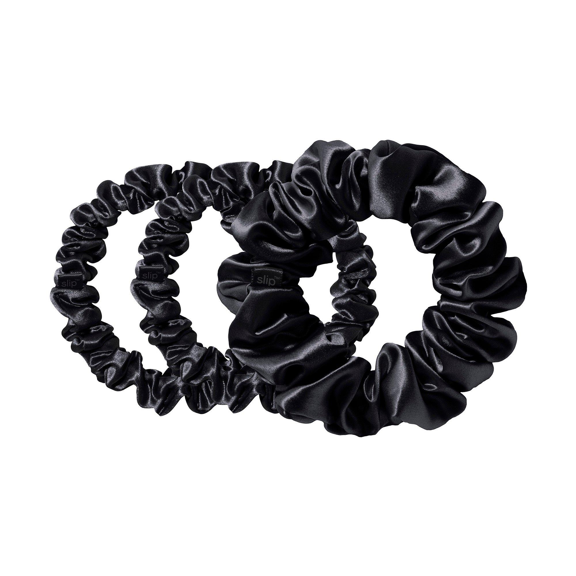 black - Slip - Back to Basics Scrunchie Set - 2