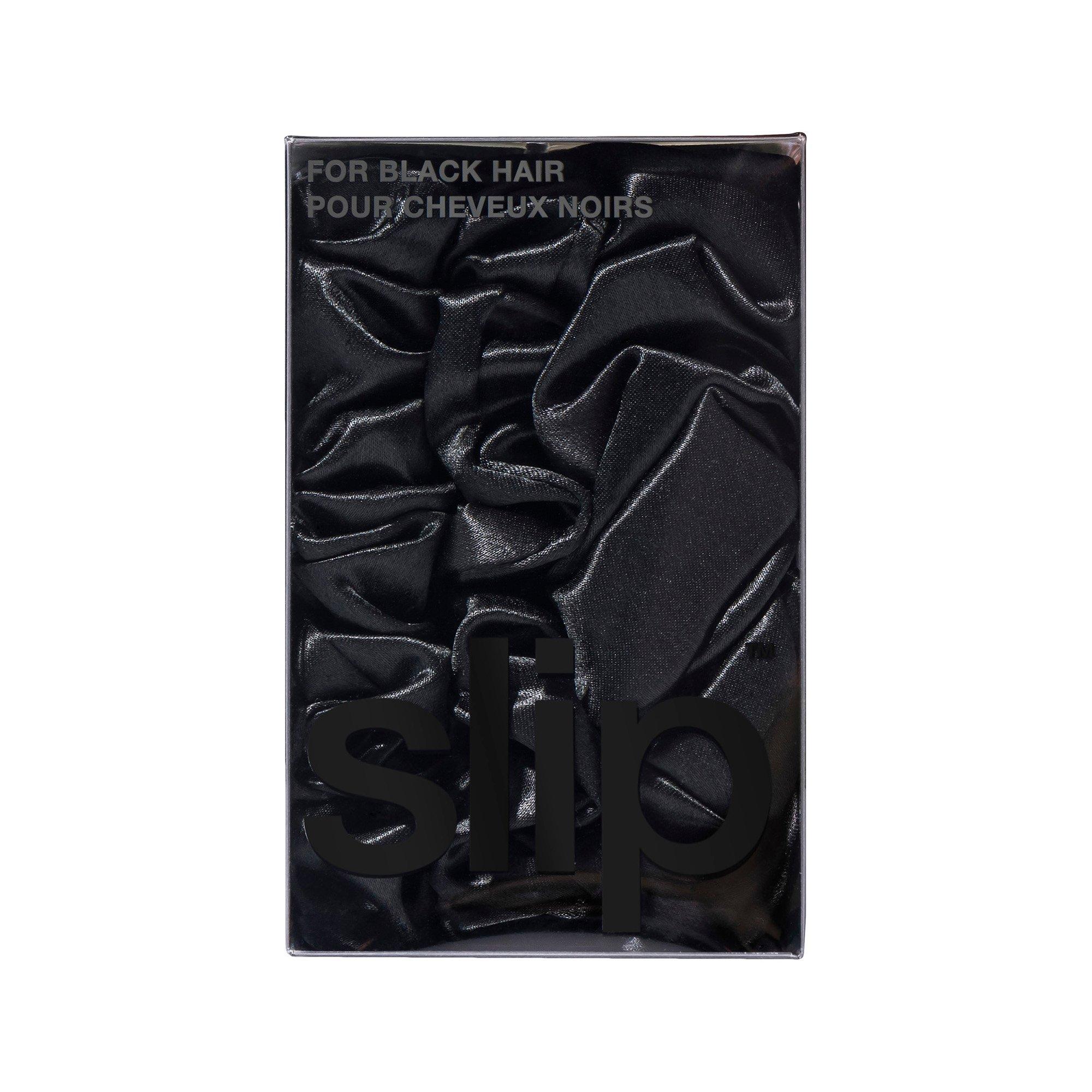 black - Slip - Back to Basics Scrunchie Set - 3