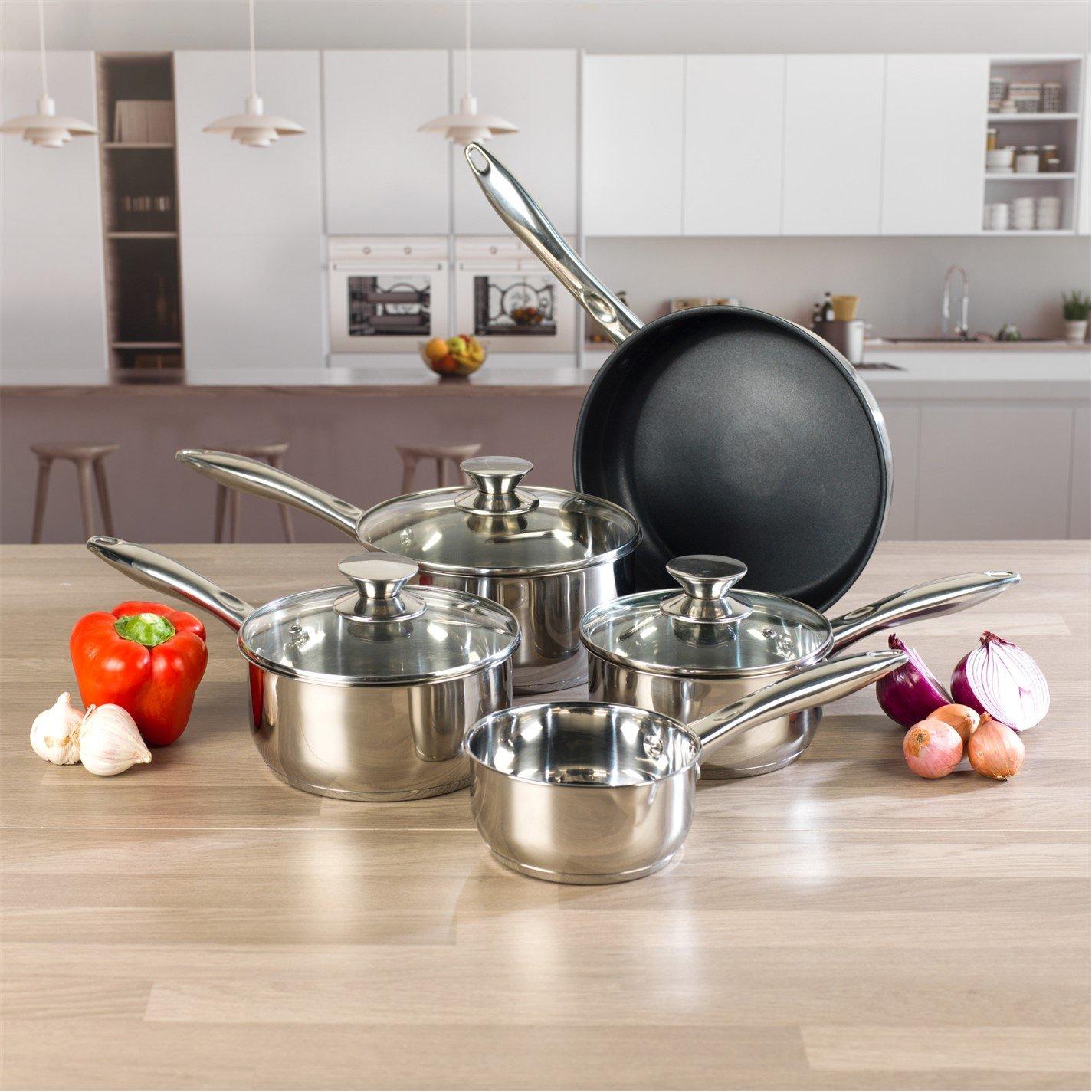 Silver - Russell Hobbs - RH 5pc Classic PanSet 00 - 4