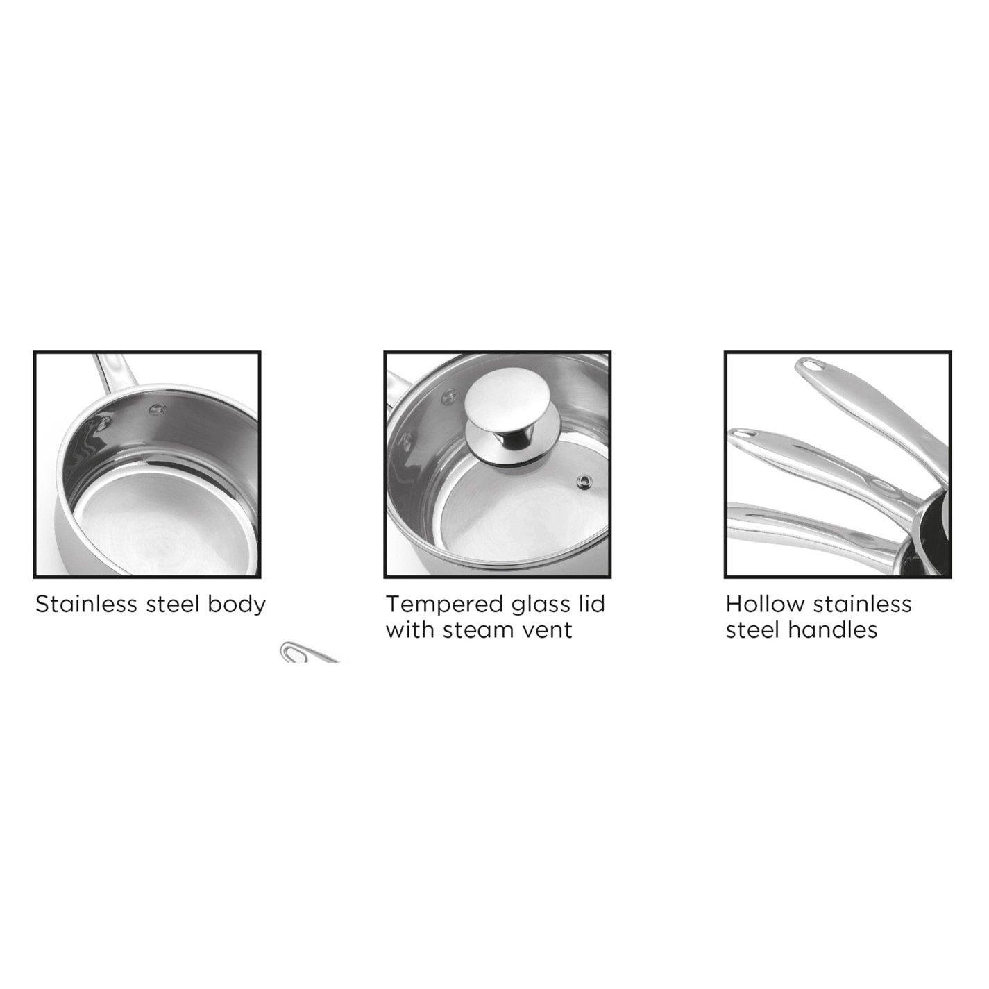 Silver - Russell Hobbs - RH 5pc Classic PanSet 00 - 6