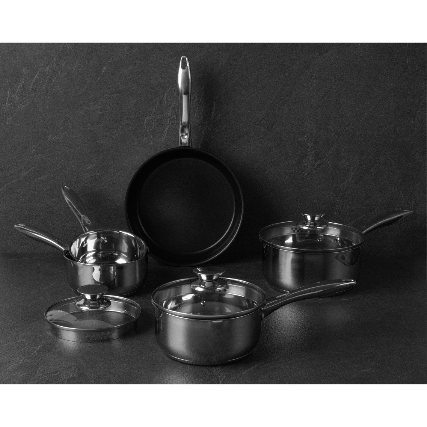 Silver - Russell Hobbs - RH 5pc Classic PanSet 00 - 9