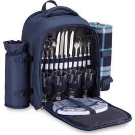 VonShef VonShef Picnic Backpack, Navy Picnic Bag