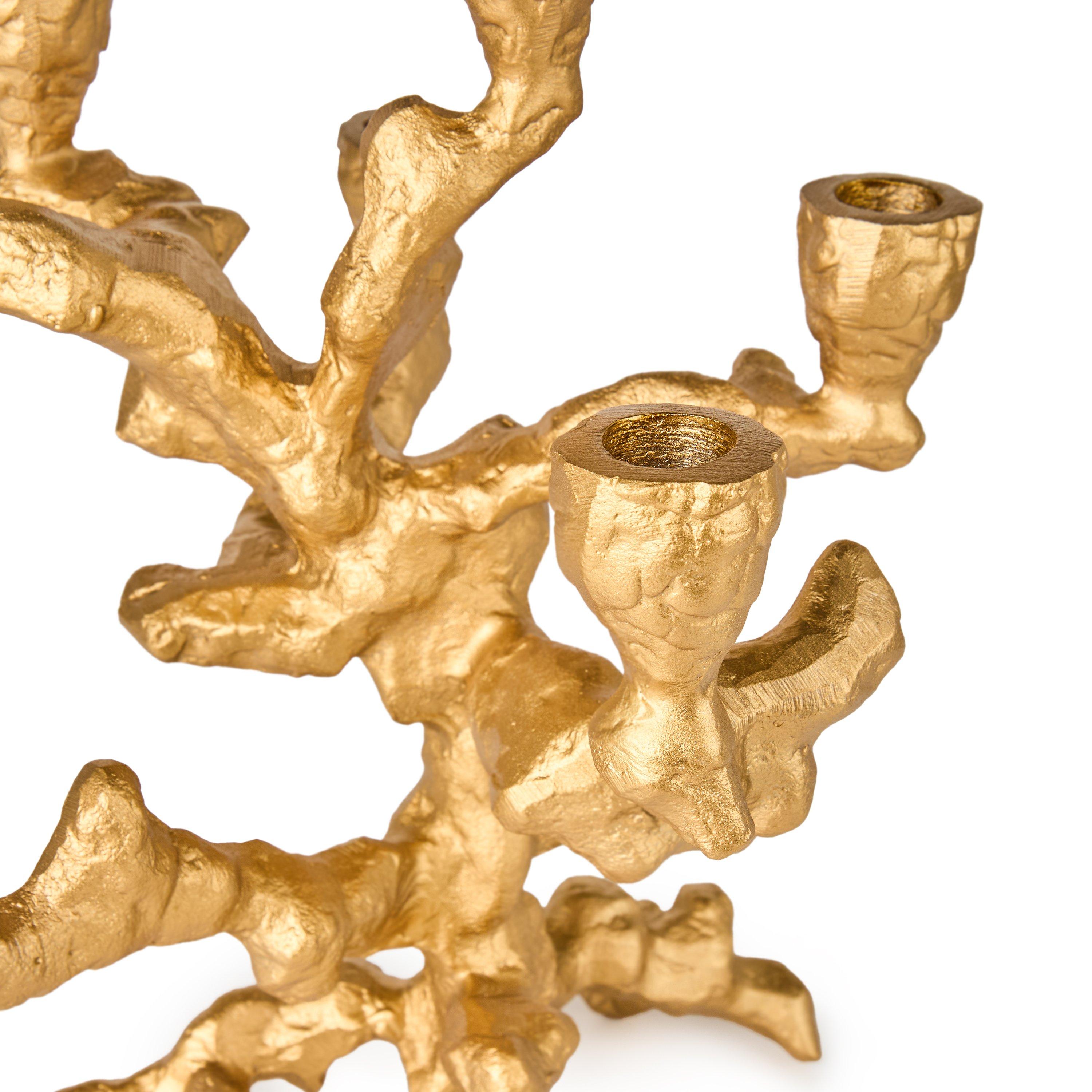 Gold - Pols Potten - Apple Tree Candle Holder- Small - 3