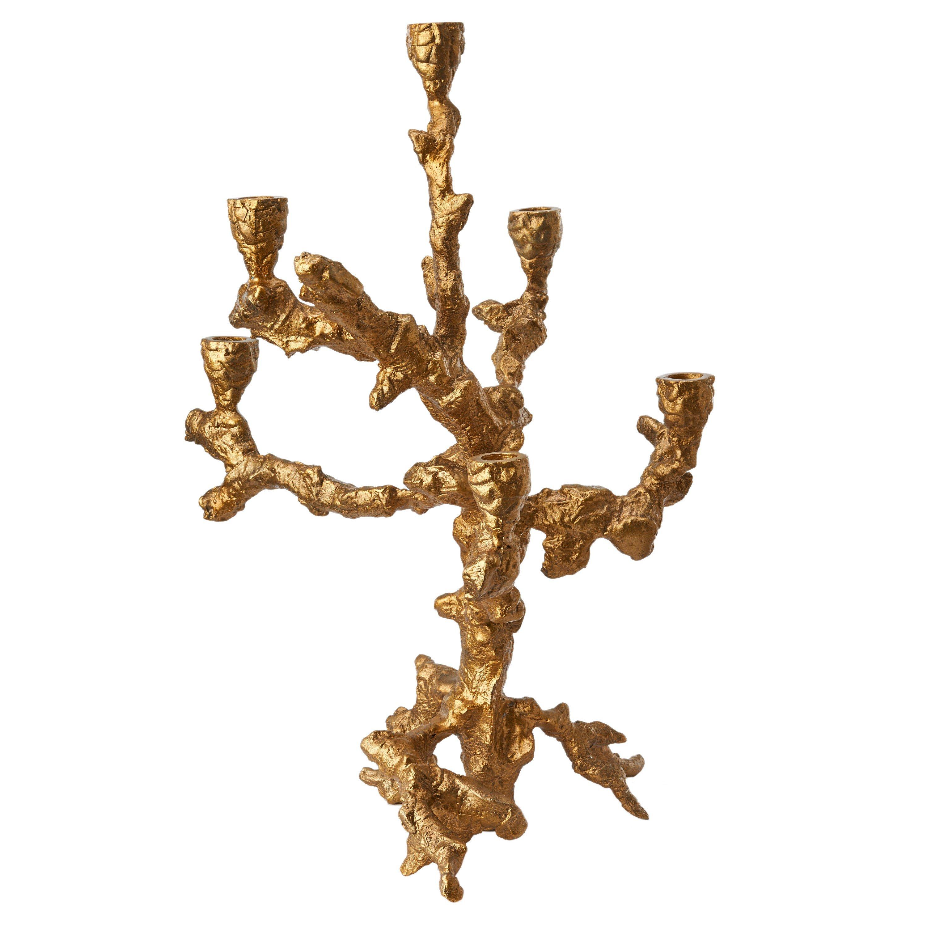 Gold - Pols Potten - Apple Tree Candle Holder- Large - 2