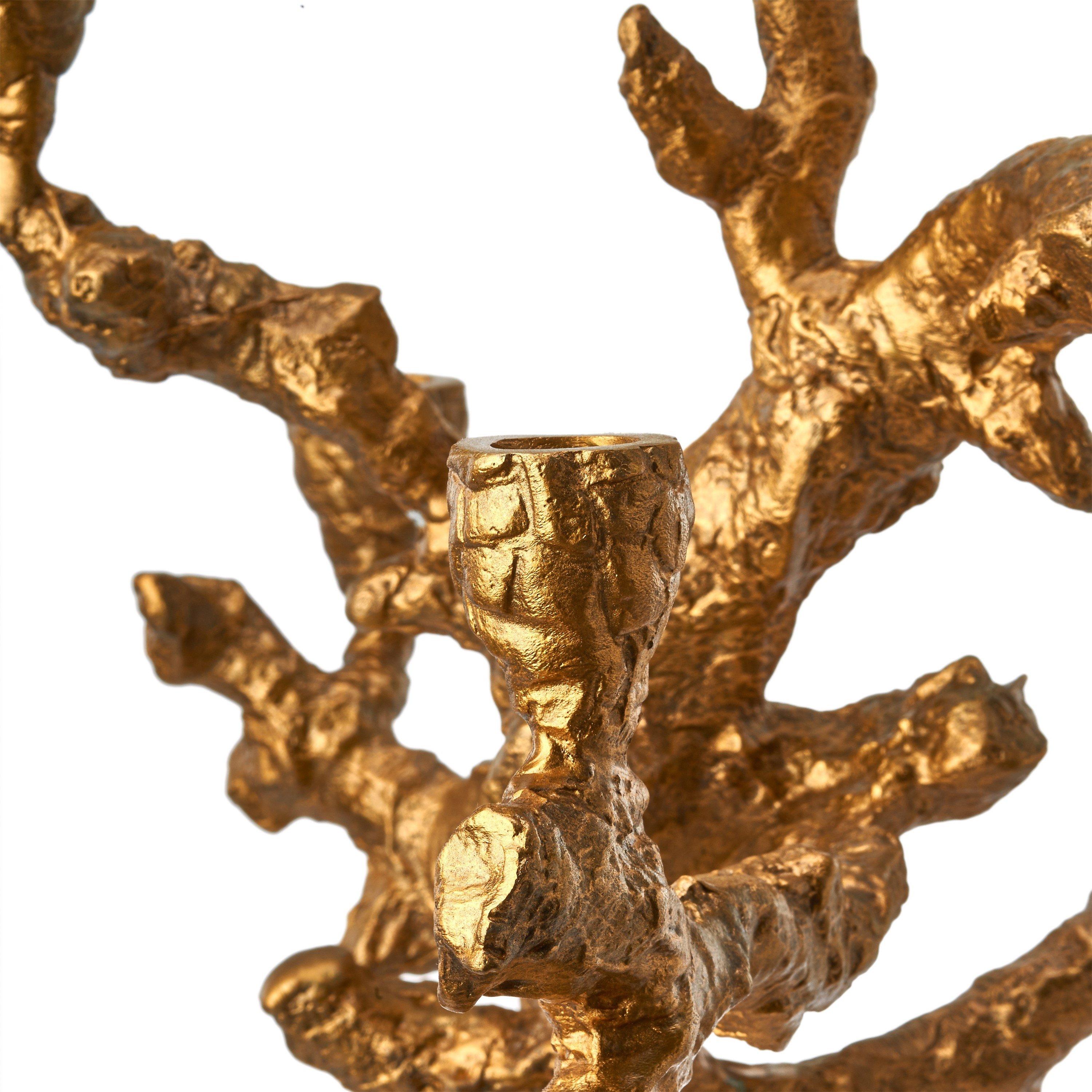 Gold - Pols Potten - Apple Tree Candle Holder- Large - 4