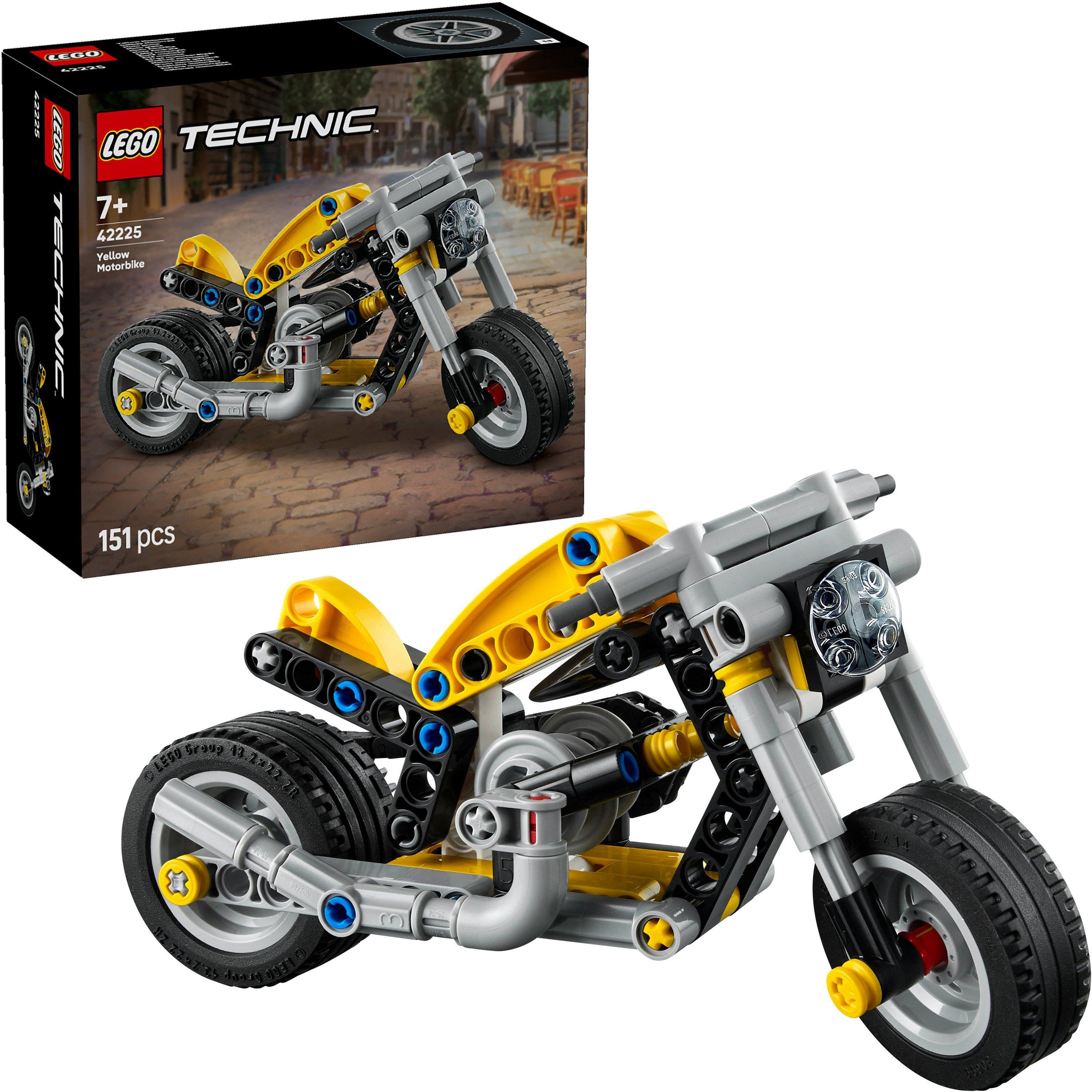 Yellow MCycle - LEGO - Technic Yellow Motorbike Toy Model Kit 42225 - 1