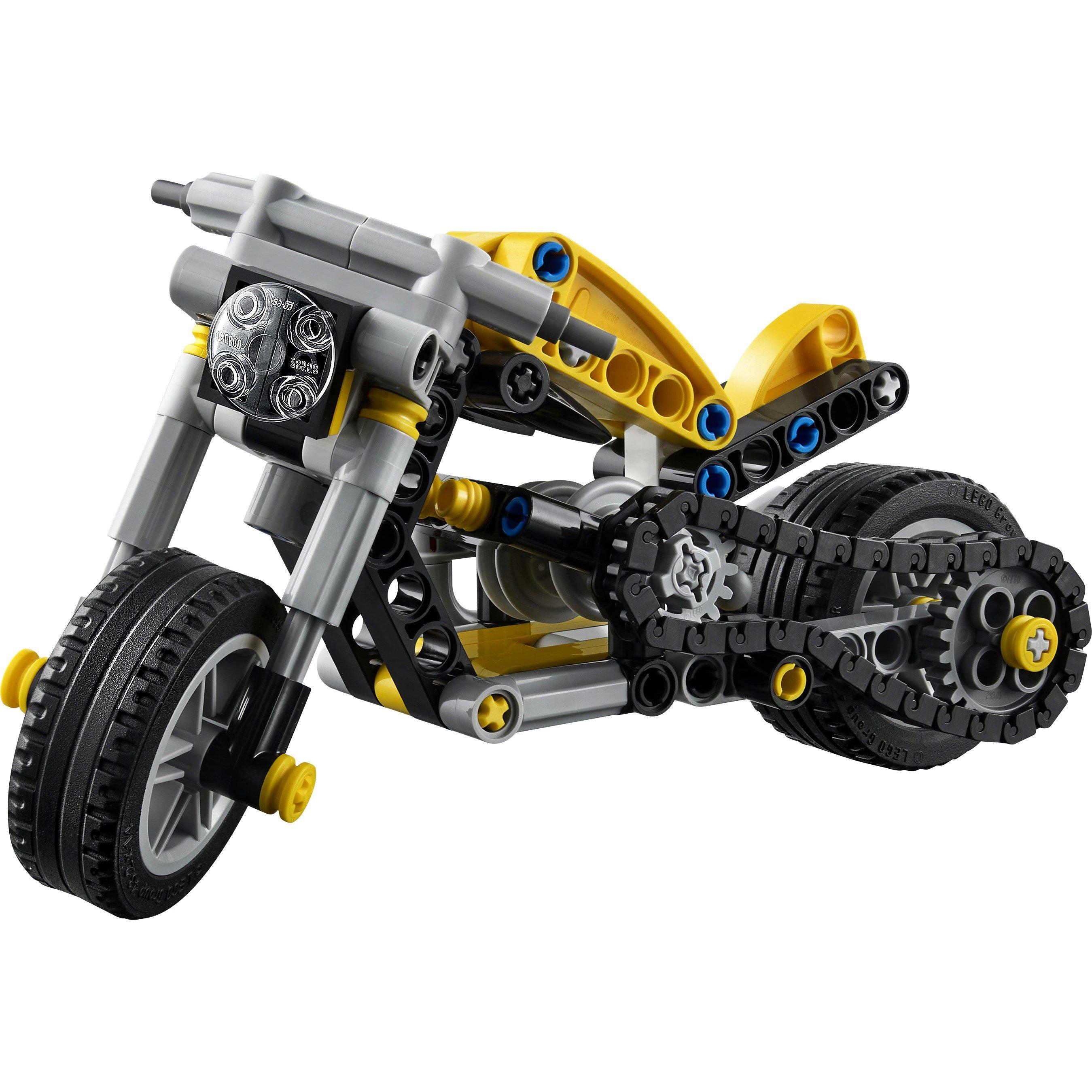 Yellow MCycle - LEGO - Technic Yellow Motorbike Toy Model Kit 42225 - 13