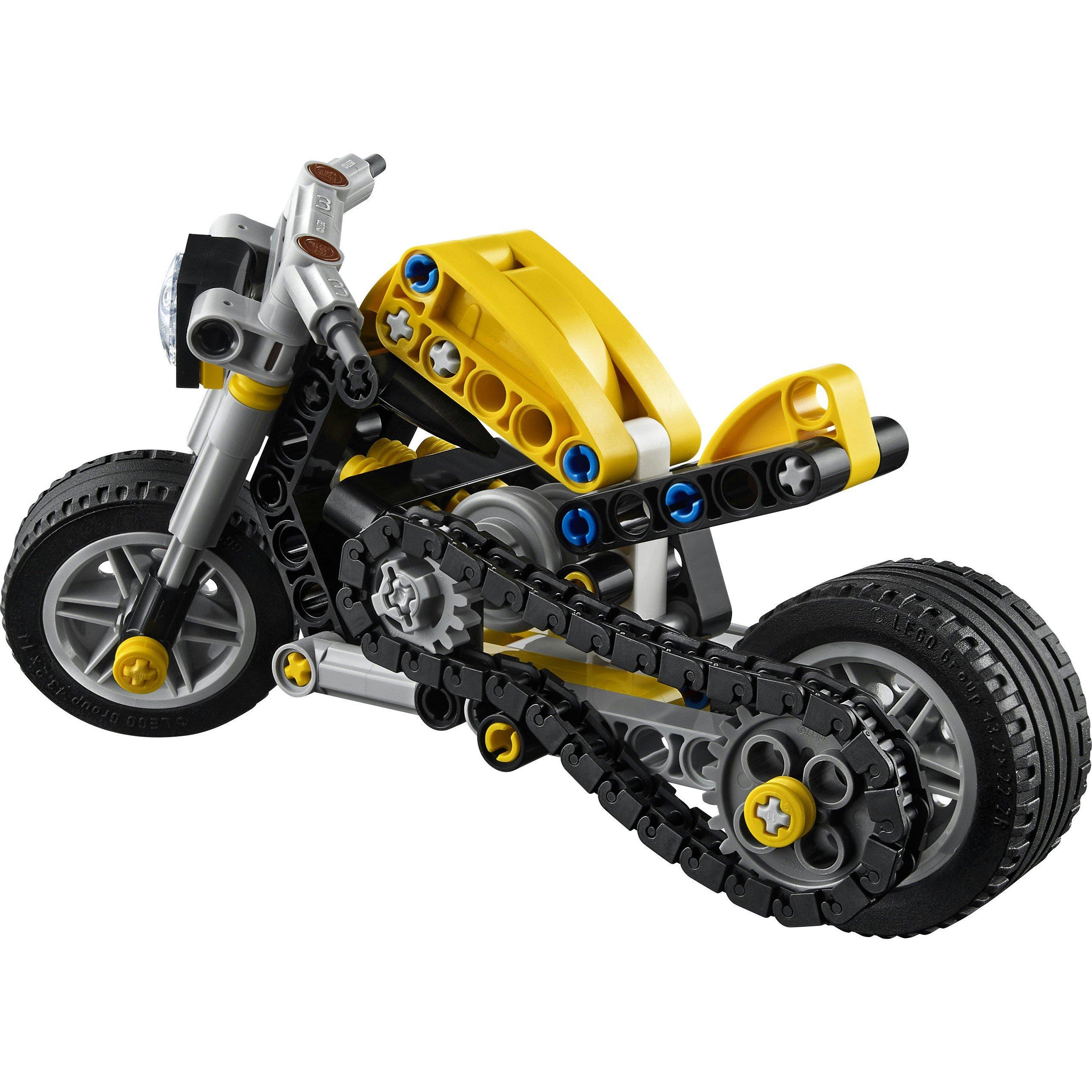 Yellow MCycle - LEGO - Technic Yellow Motorbike Toy Model Kit 42225 - 14