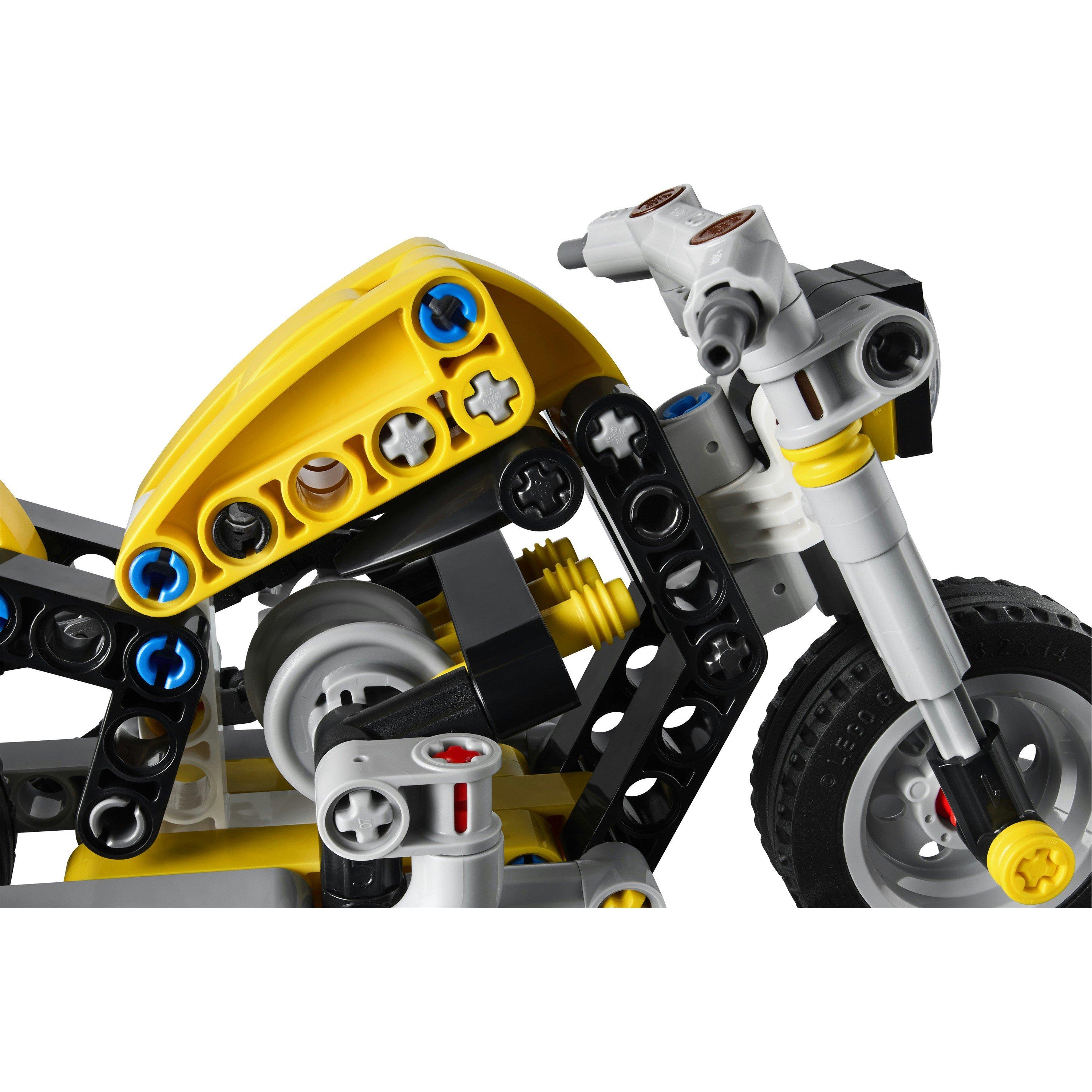 Yellow MCycle - LEGO - Technic Yellow Motorbike Toy Model Kit 42225 - 16