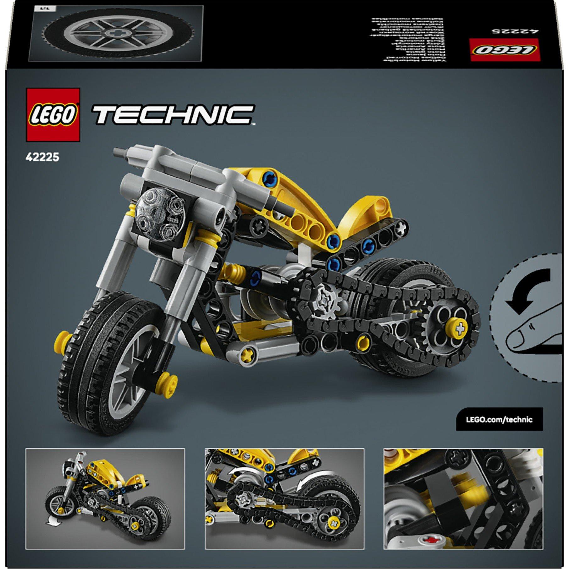 Yellow MCycle - LEGO - Technic Yellow Motorbike Toy Model Kit 42225 - 9