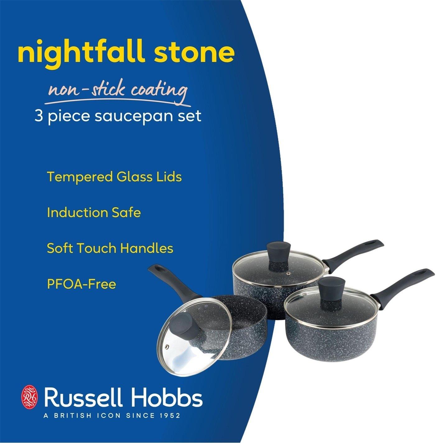 Grey - Russell Hobbs - 3pc Stone PanSet 00 - 3
