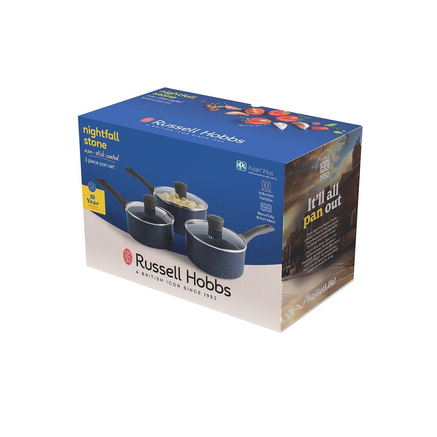 Grey - Russell Hobbs - 3pc Stone PanSet 00 - 5