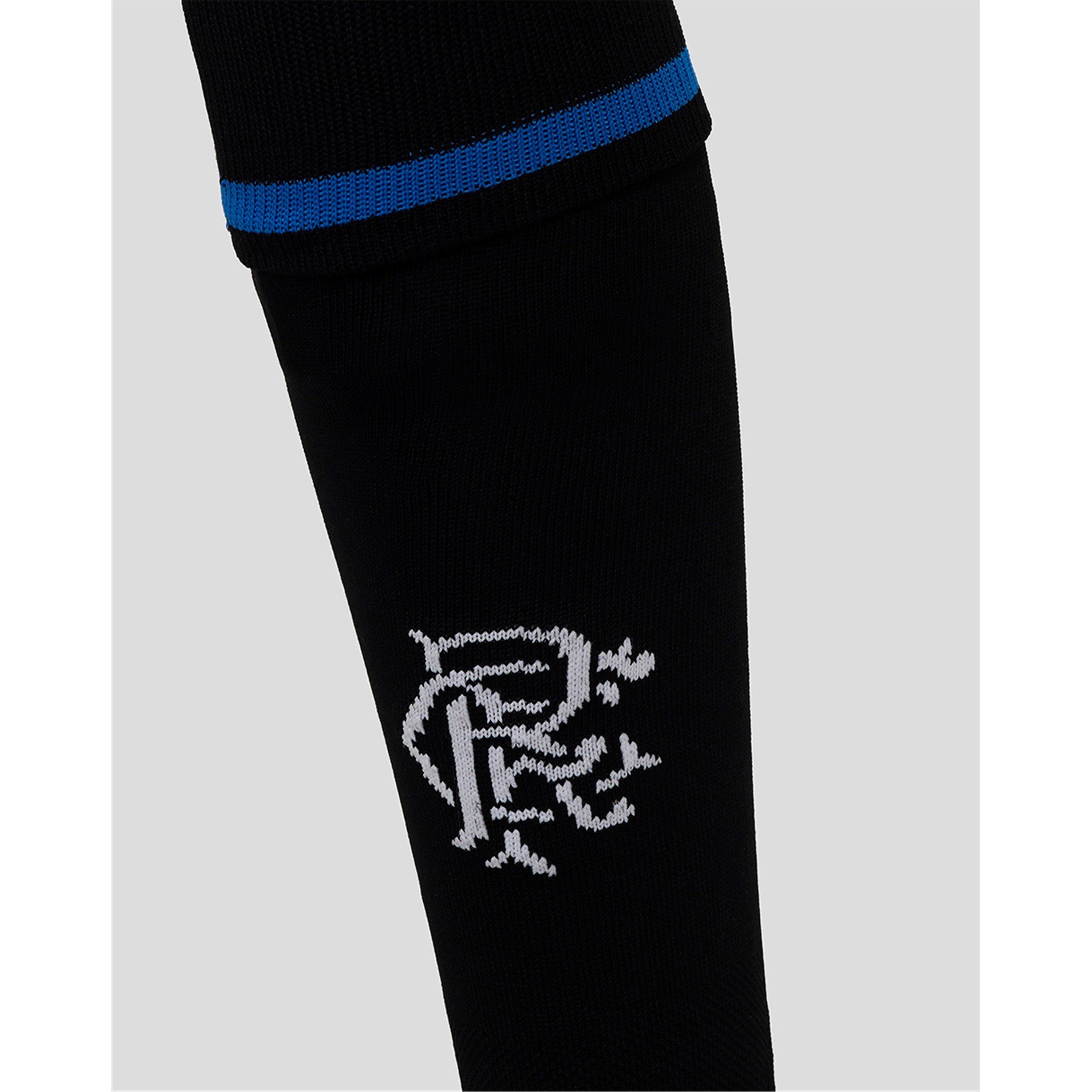 Black/Blue - Umbro - Rangers Third Socks 2025 2026 Juniors - 3