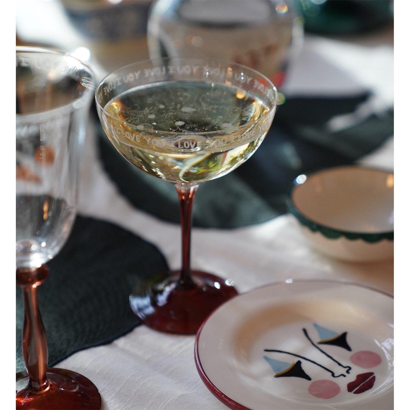 I love Glass - Anna + Nina - Anna I Love You Champagne Glass Set of 2 - 3