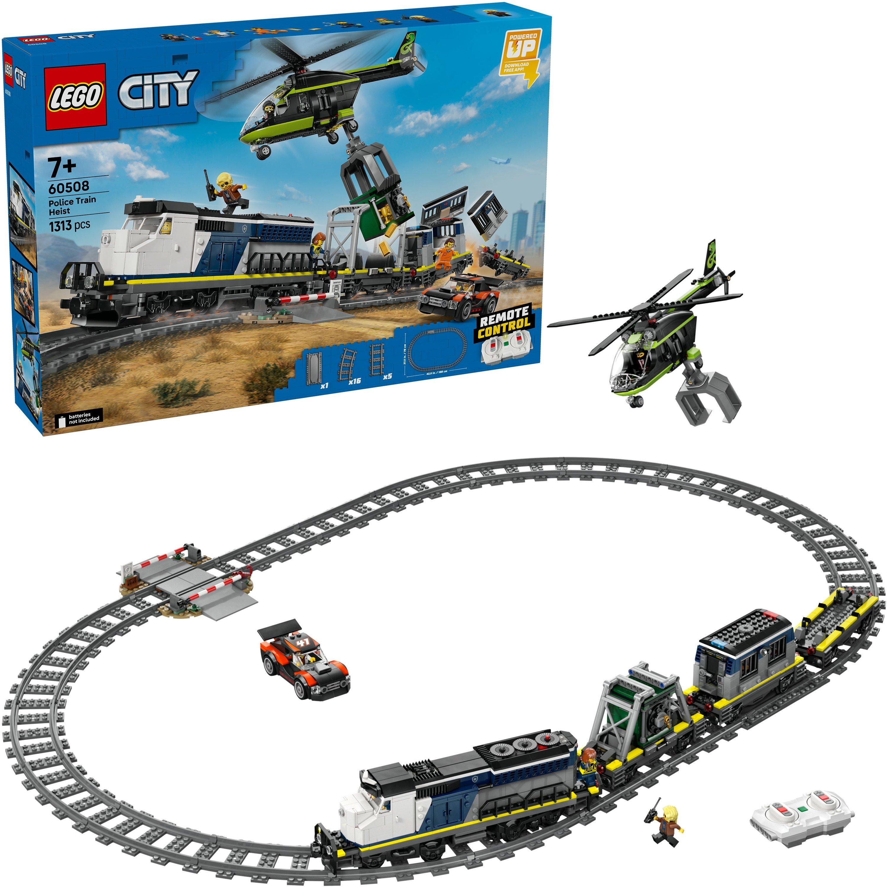 Police Train - LEGO - City Police Train Heist - Toy Train Set for kids 60508 - 1