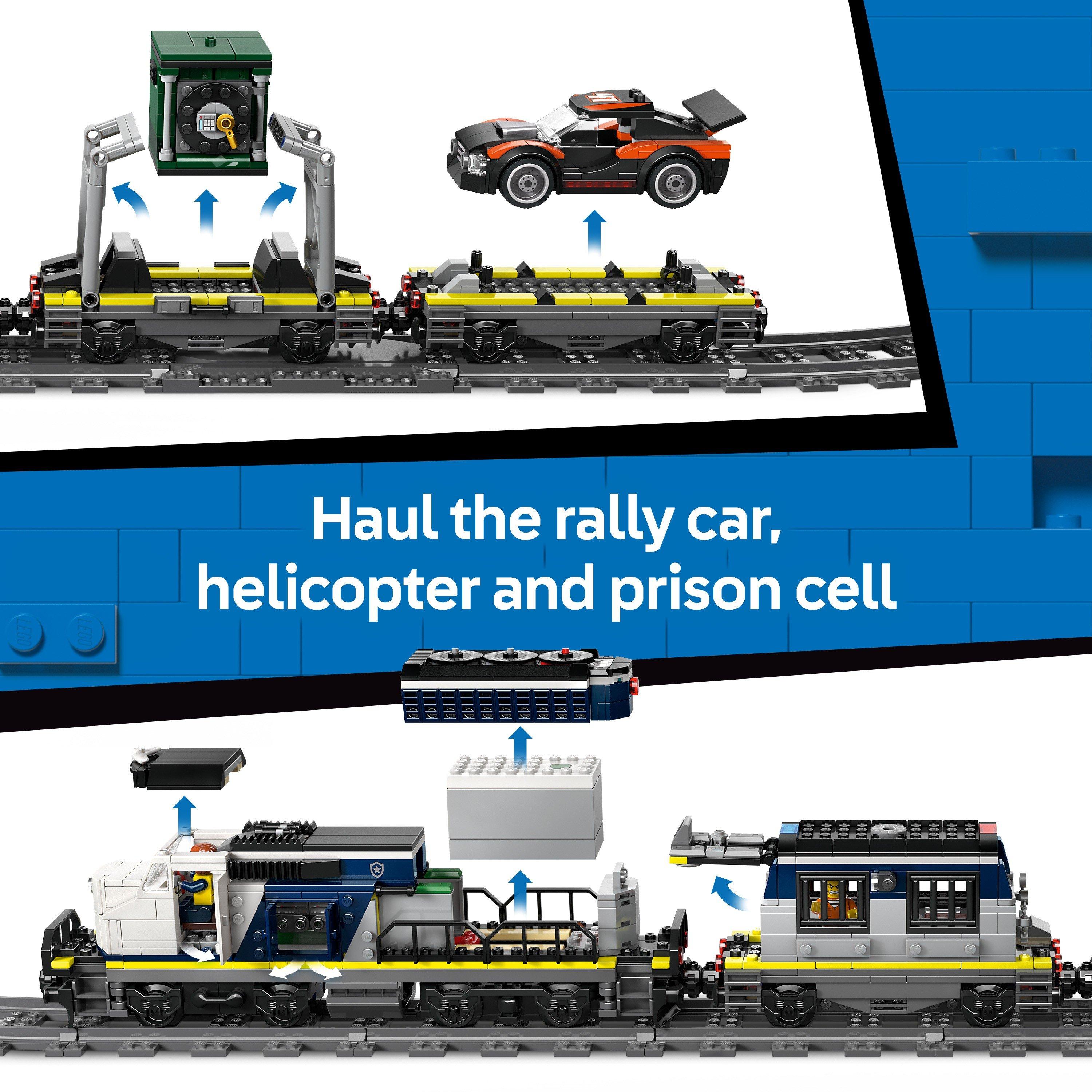 Police Train - LEGO - City Police Train Heist - Toy Train Set for kids 60508 - 5