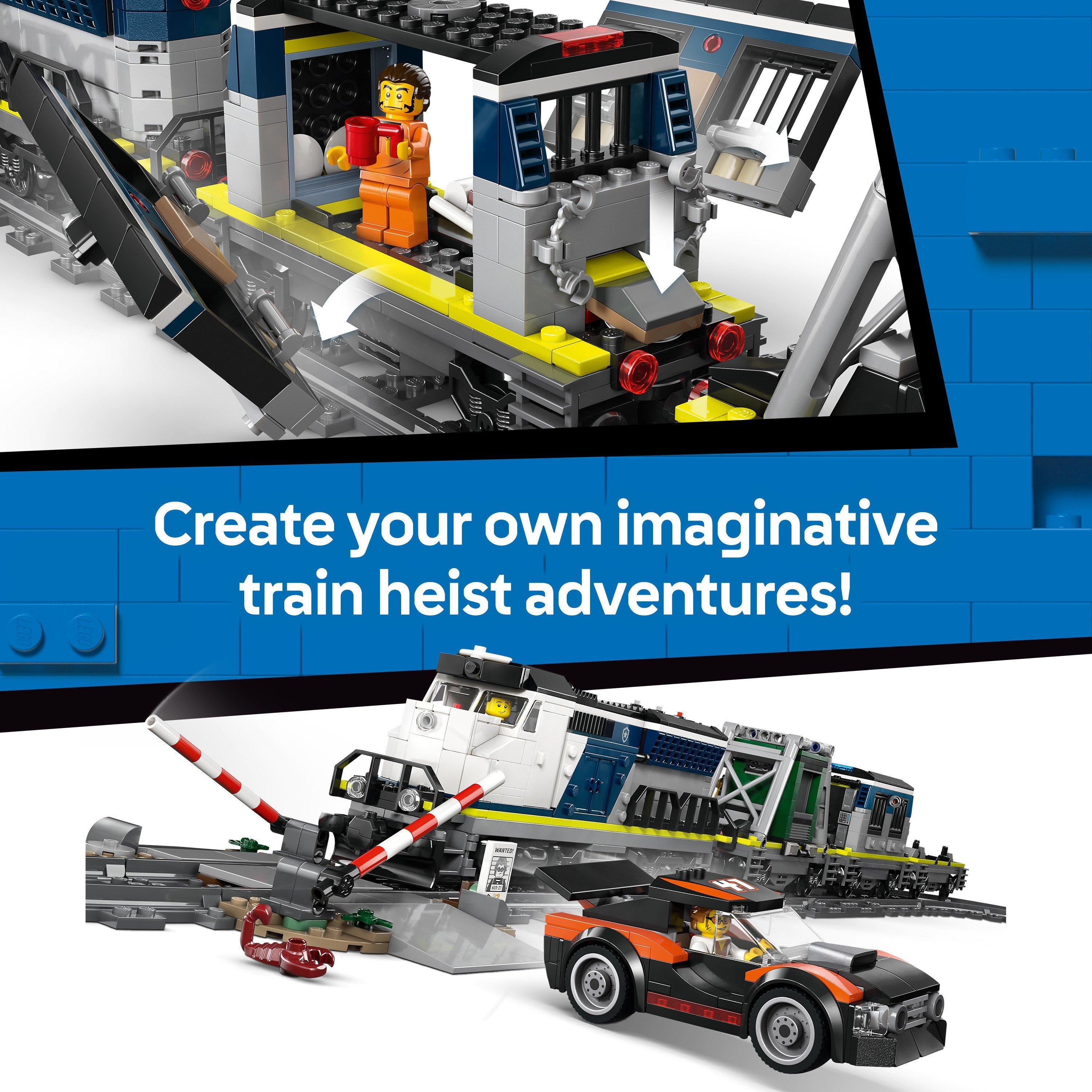 Police Train - LEGO - City Police Train Heist - Toy Train Set for kids 60508 - 8