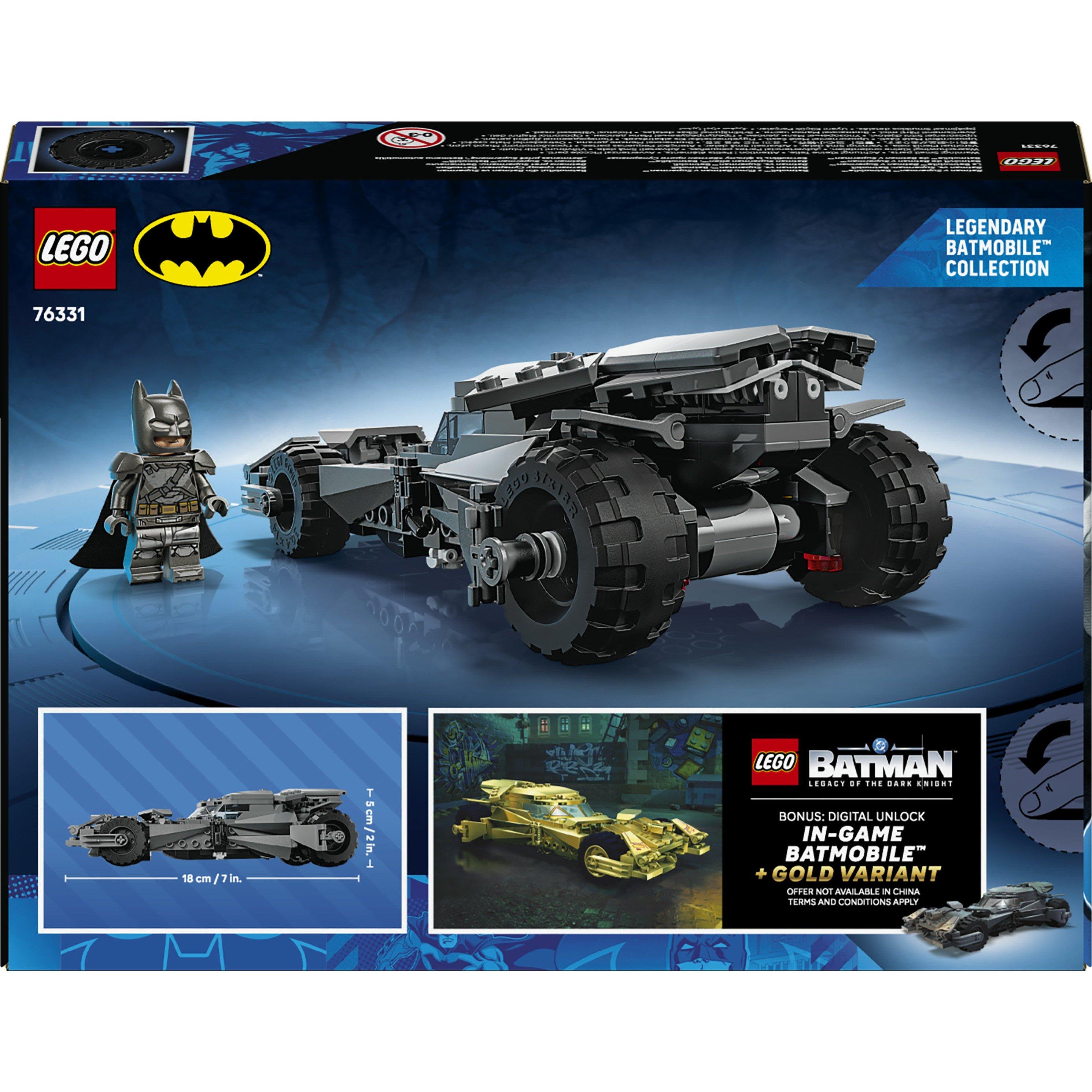 DC Comics - LEGO - DC Batman v Superman Batmobile Toy Car Model Kit 76331 - 10