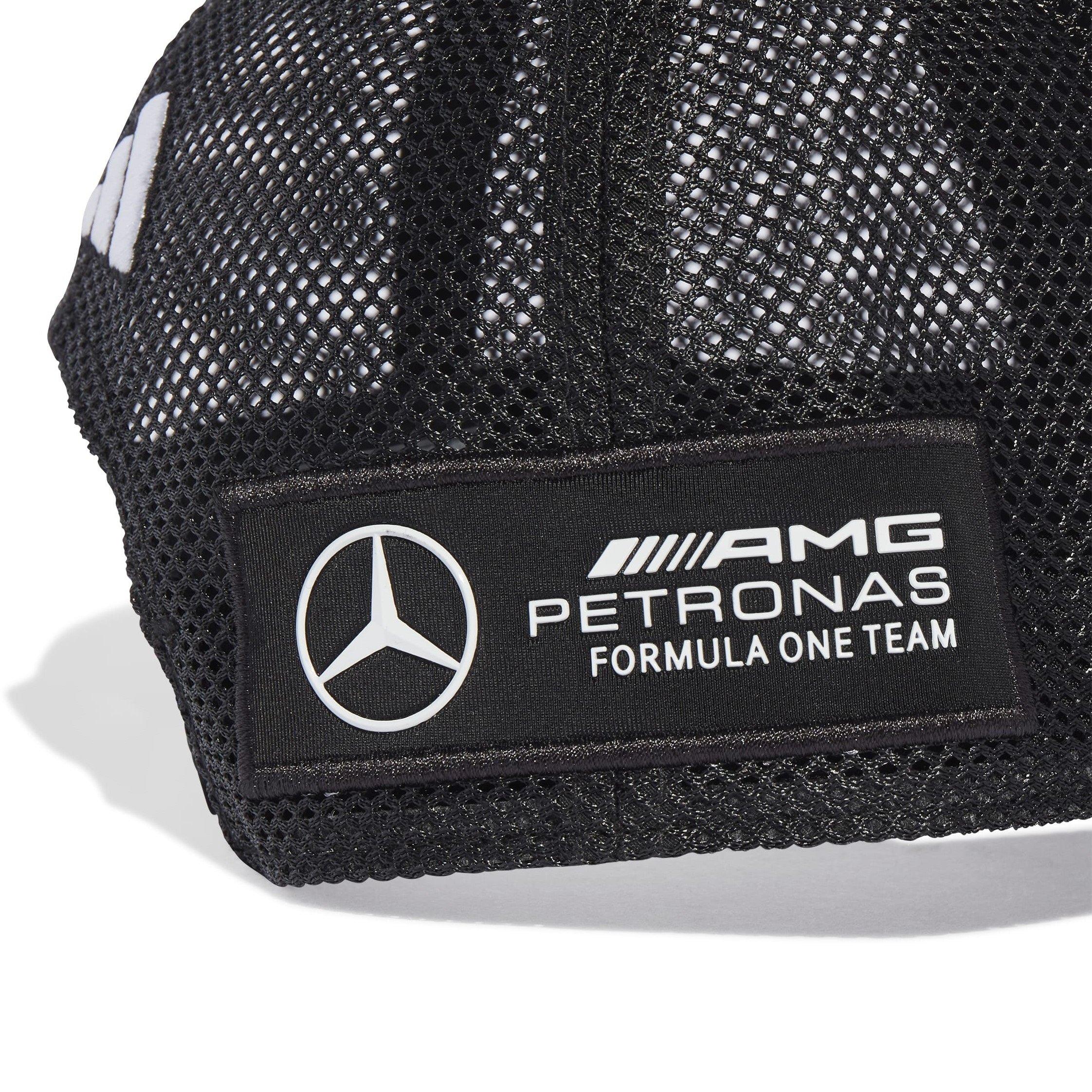 Negro/Blanco - adidas - Mercedes - AMG Petronas Formula One Team Snapback Star Trucker Cap - 4