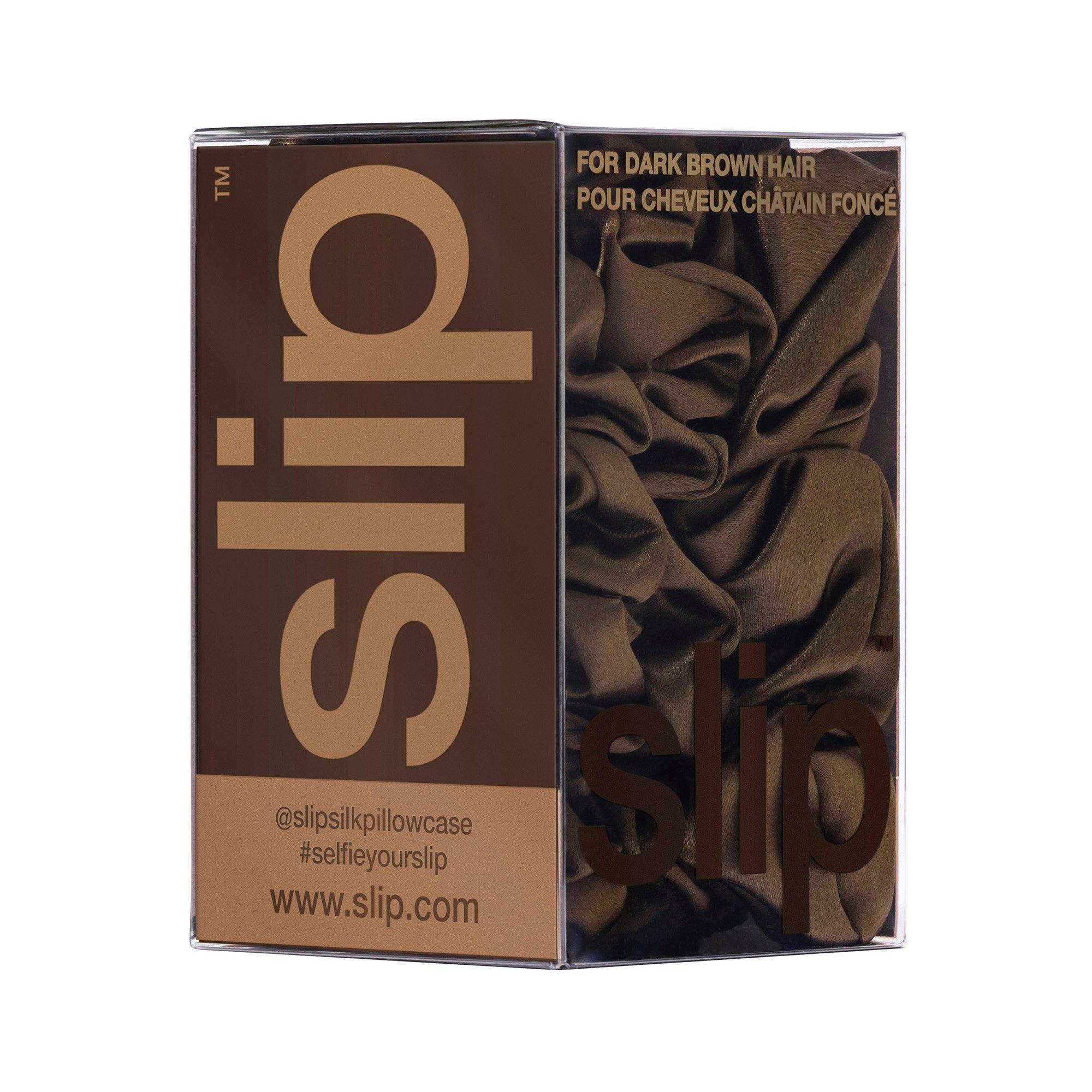 dark brown - Slip - Assorted Scrunchies - 4