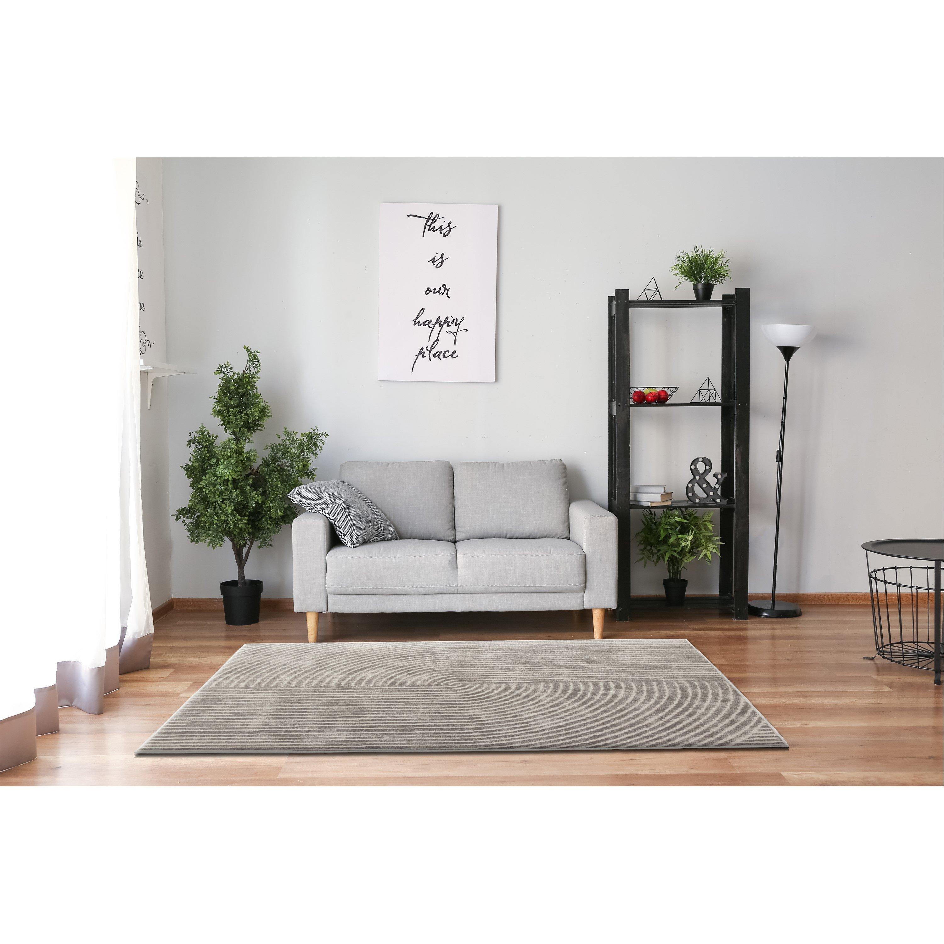 Grey - Arthouse - Muse Zen Grey 120 x 170cm Rug - 6
