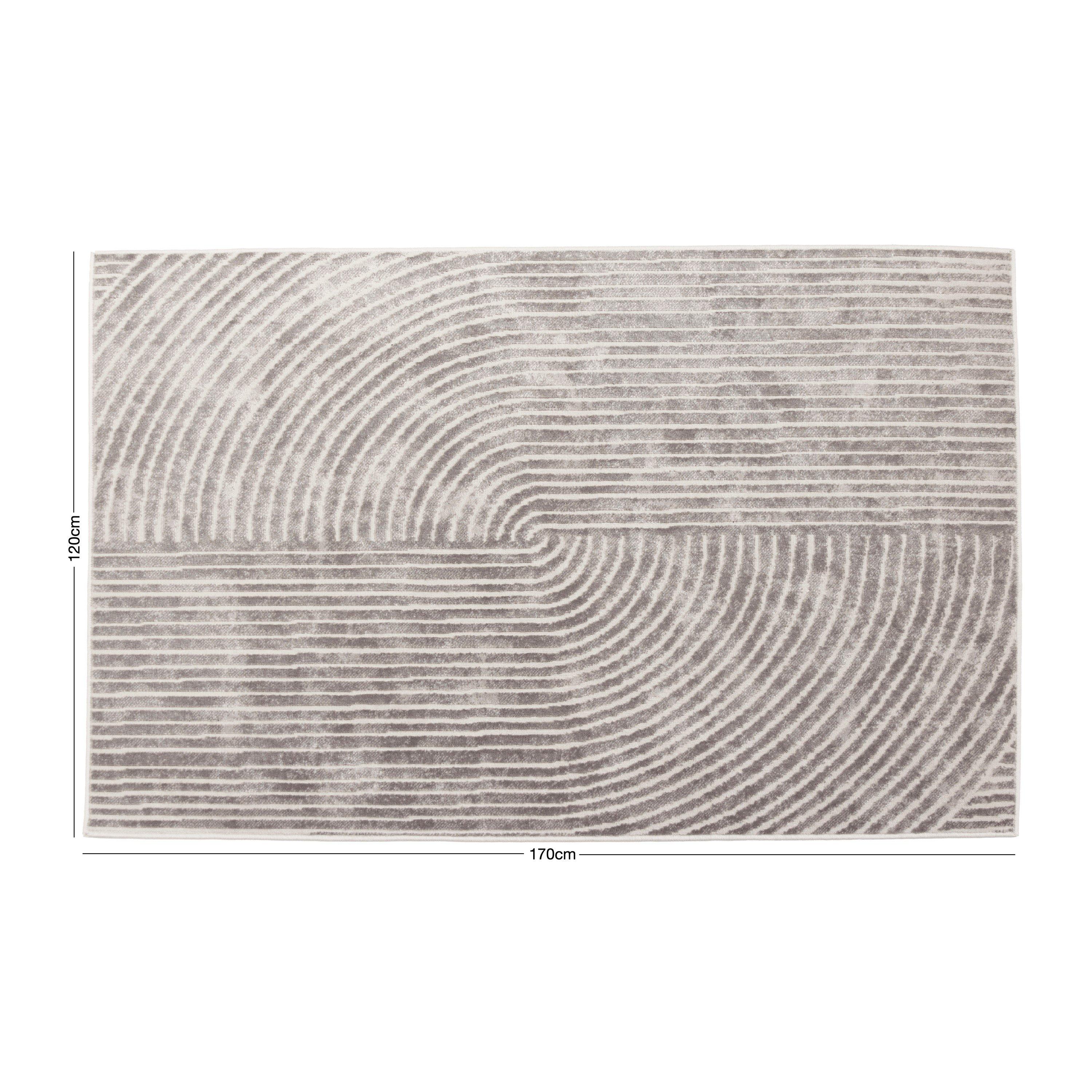 Grey - Arthouse - Muse Zen Grey 120 x 170cm Rug - 8